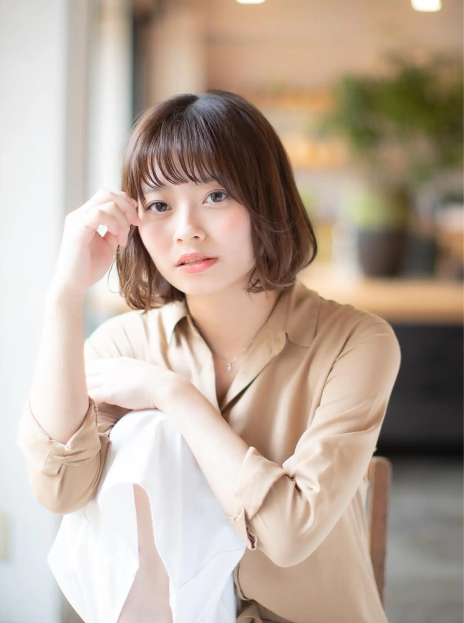 ミディアム カット トリートメント 池田 雄作のヘアスタイル