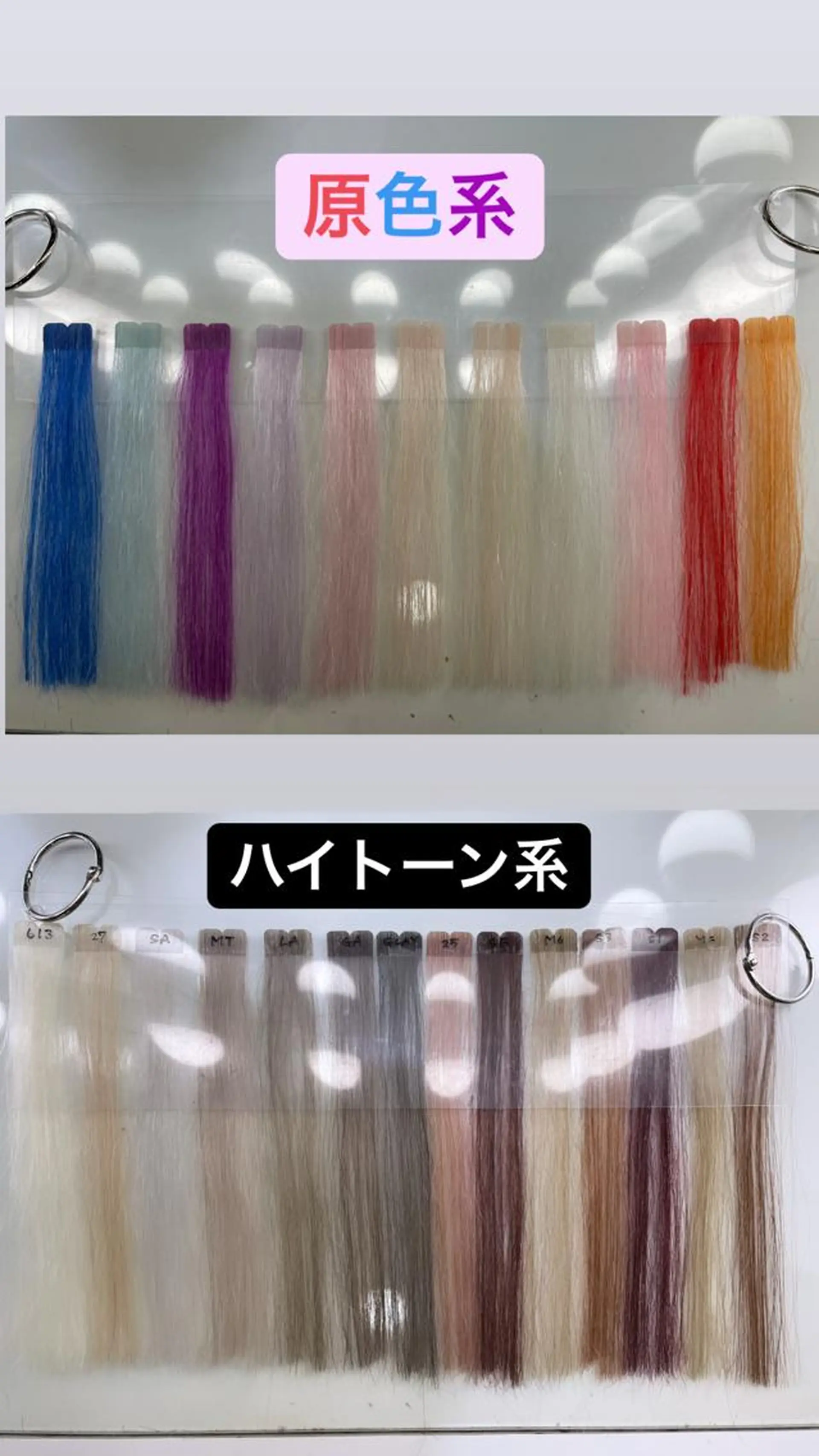 ロング カラー れん/ハイトーン /エクステ/韓国風のヘアスタイル