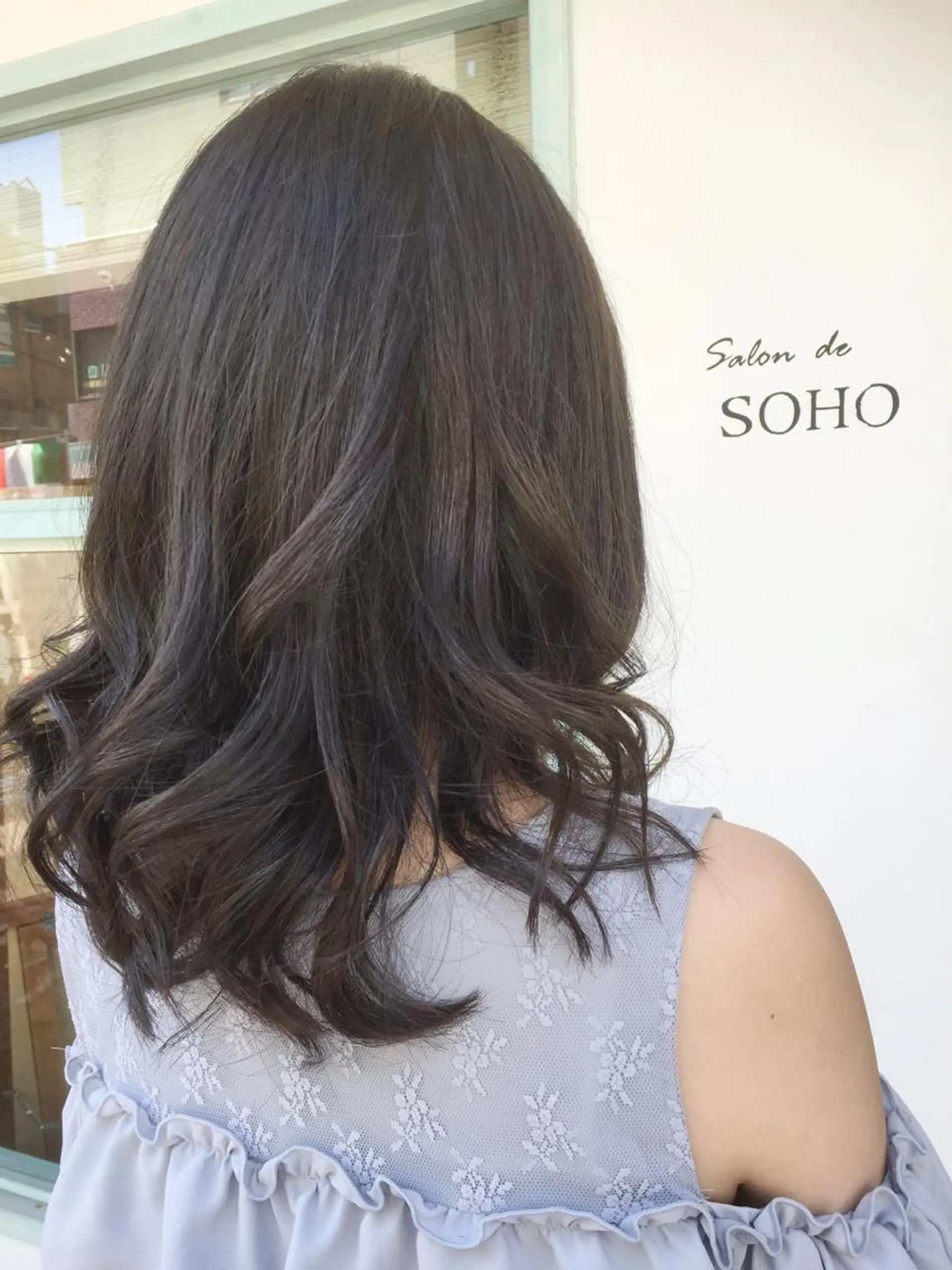 ミディアム カラー アッシュ 透明感カラー バイオレットカラー バイオレットアッシュ ◇おの あすか◇のヘアスタイル