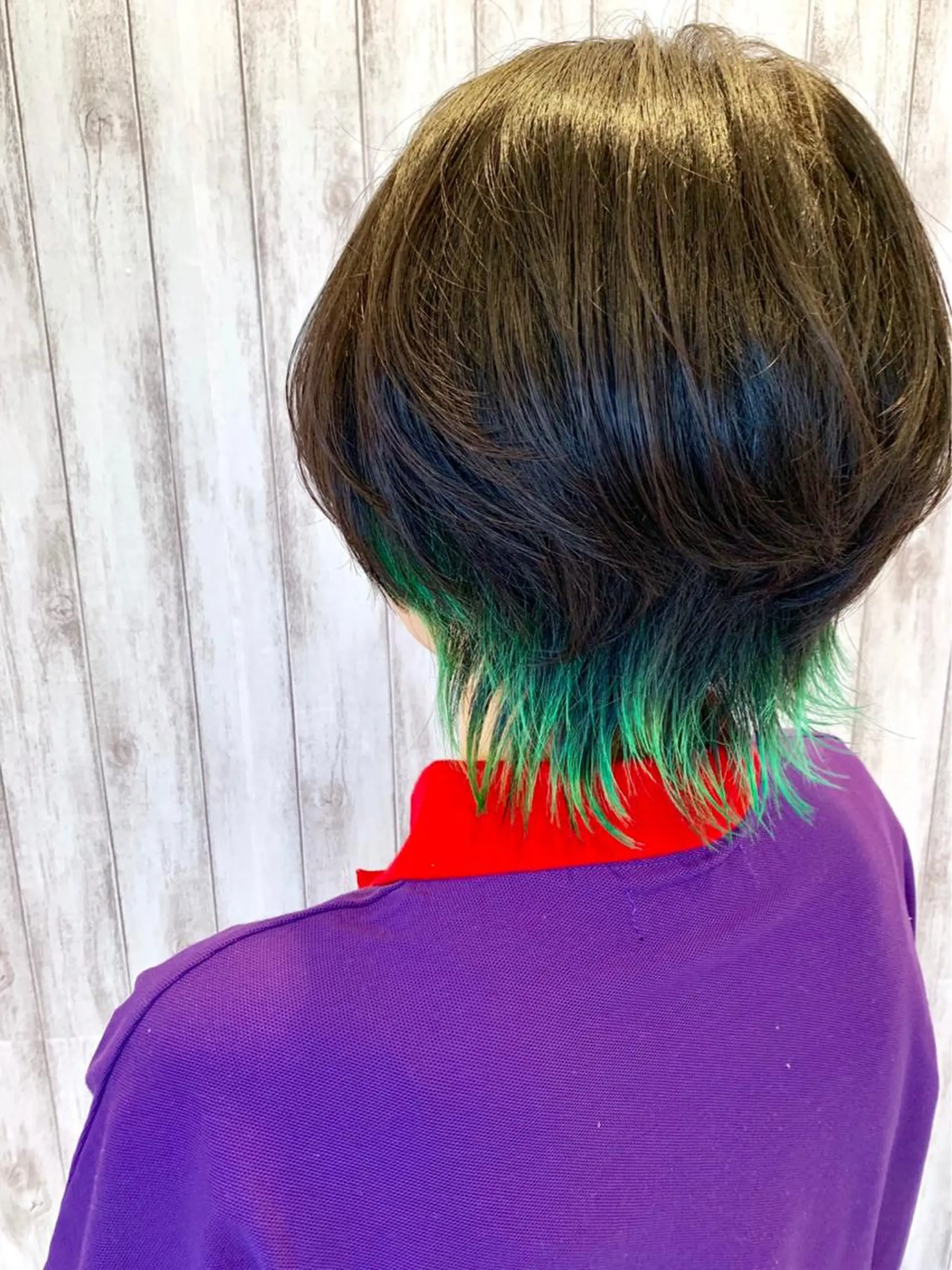 ショート カラー ブリーチ ウルフカット 【店長】石川 【メンズ特化】のヘアスタイル