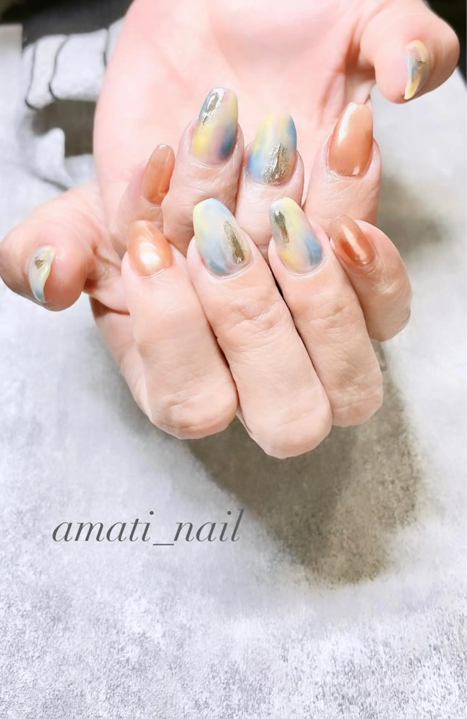 ネイル アートネイル マグネットネイル ミラーネイル ニュアンスネイル ワンカラーネイル ハンドネイル amati_nail TAKAKOのネイルデザイン