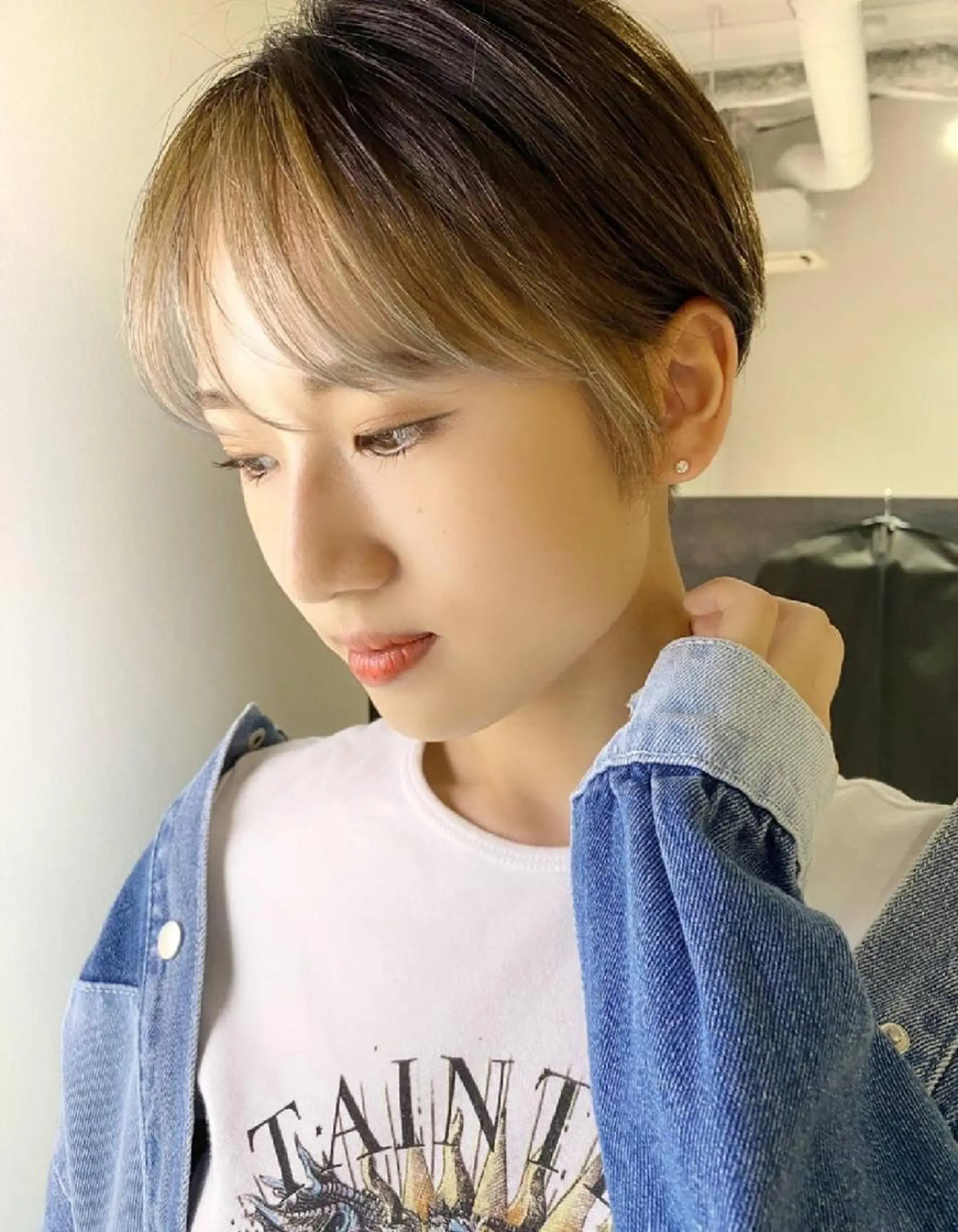 ショート カラー インナーカラー ショートヘア カット 心斎橋難波本店　店長 THE ECT 中尾のヘアスタイル
