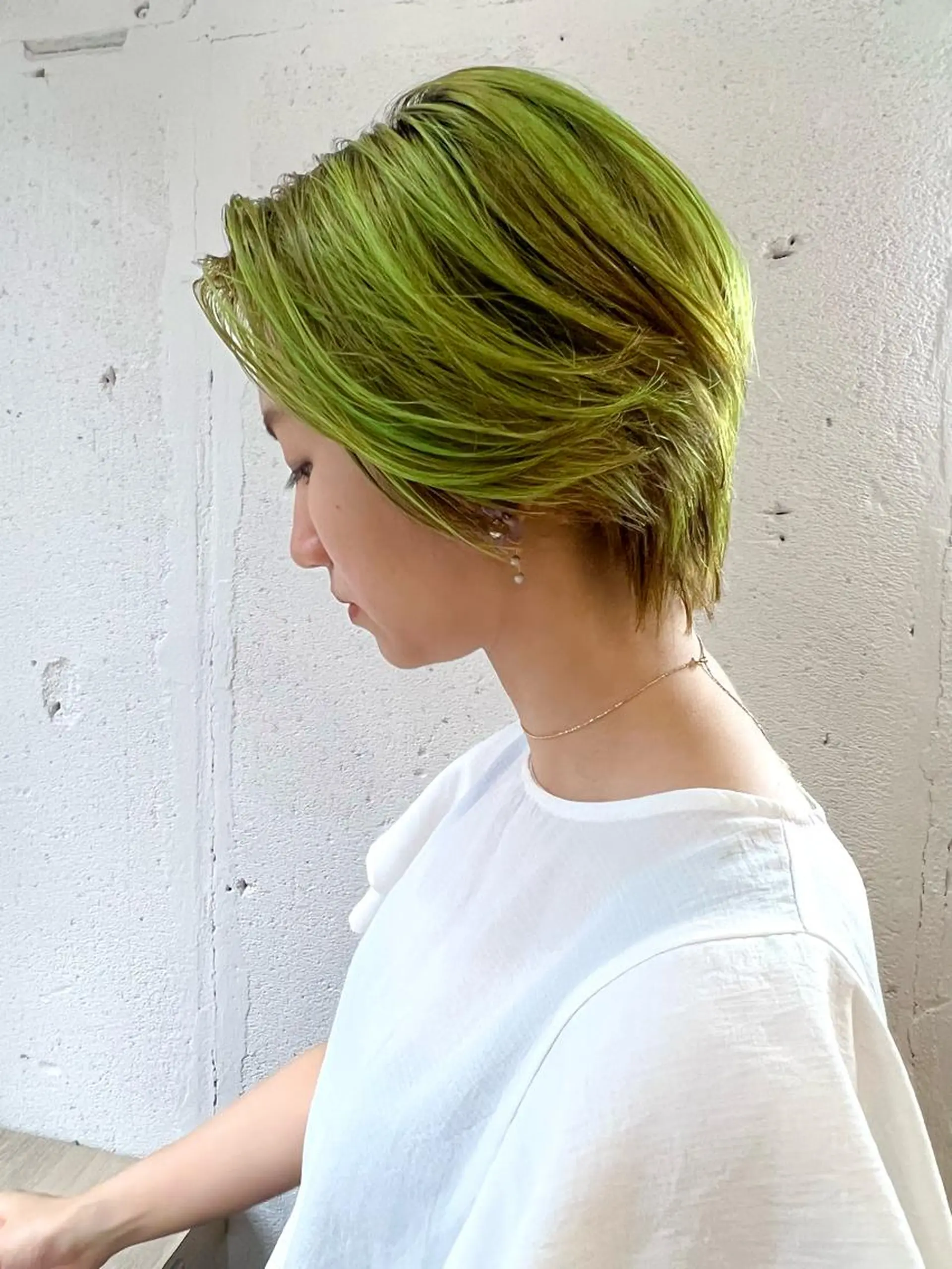 ショート カラー ヘアアレンジ WATARU🔥／ 外国人風ハイライトのヘアスタイル