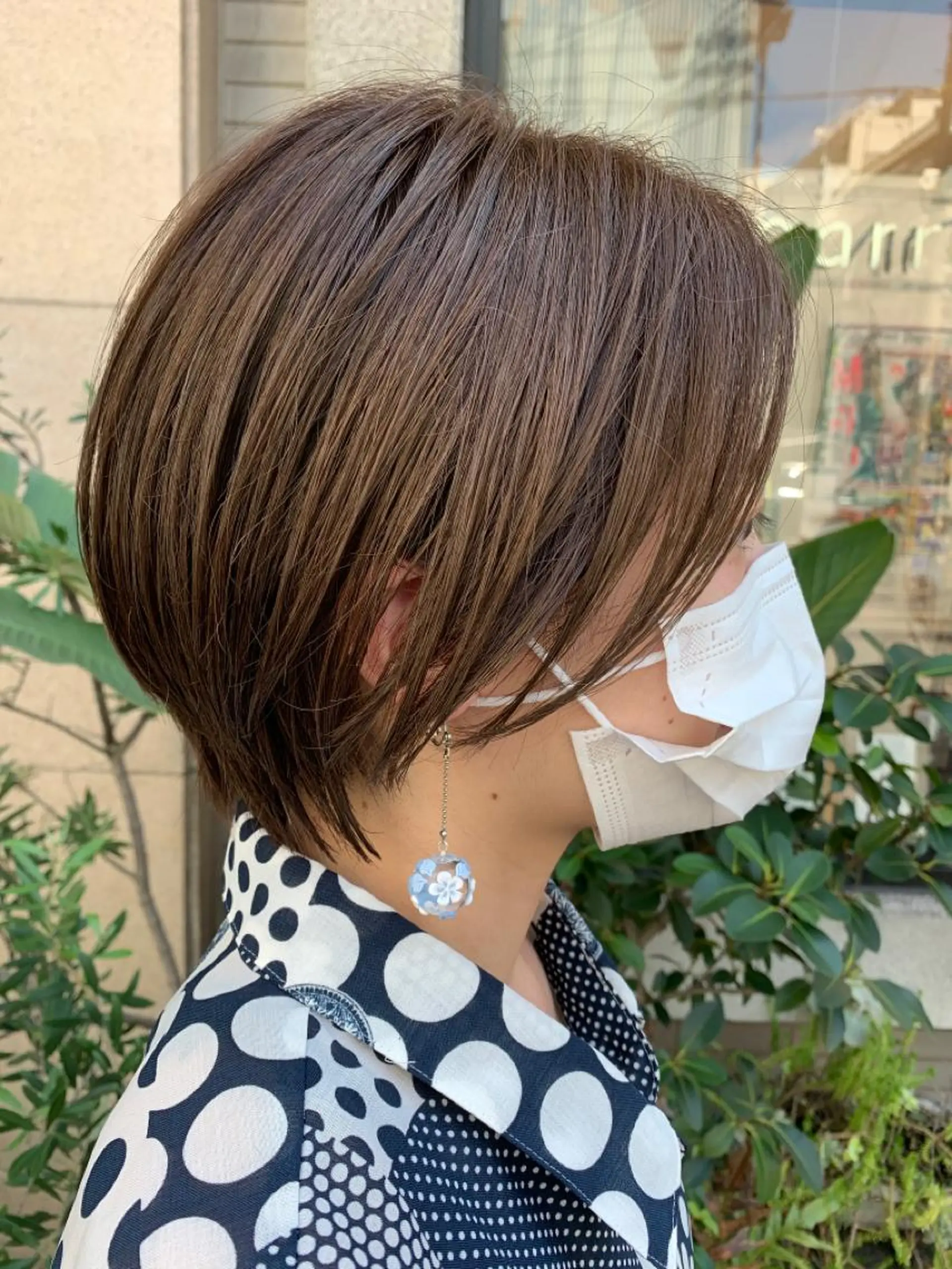 ショート カット ヘアカラー トリートメント 艶髪color💎髪 質改善ストレート大吉のヘアスタイル