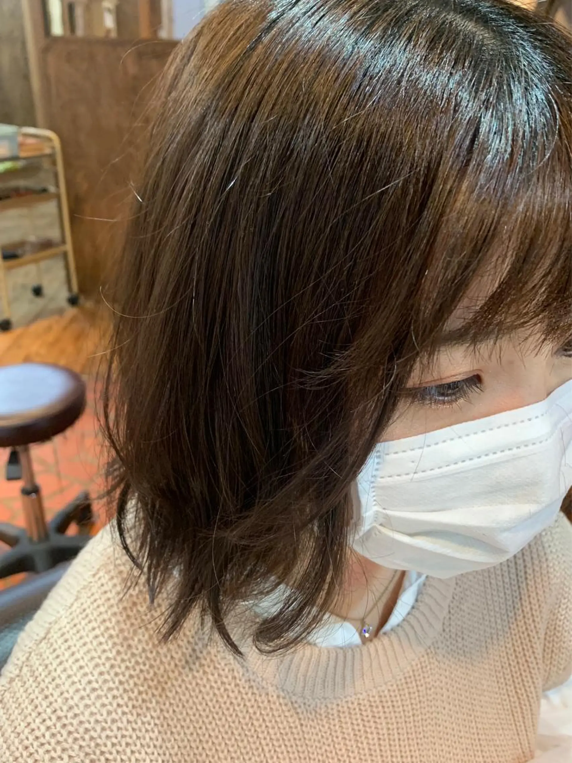 ミディアム カット 🦋艶モテカラー/ヘ アセット🦋YURIのヘアスタイル