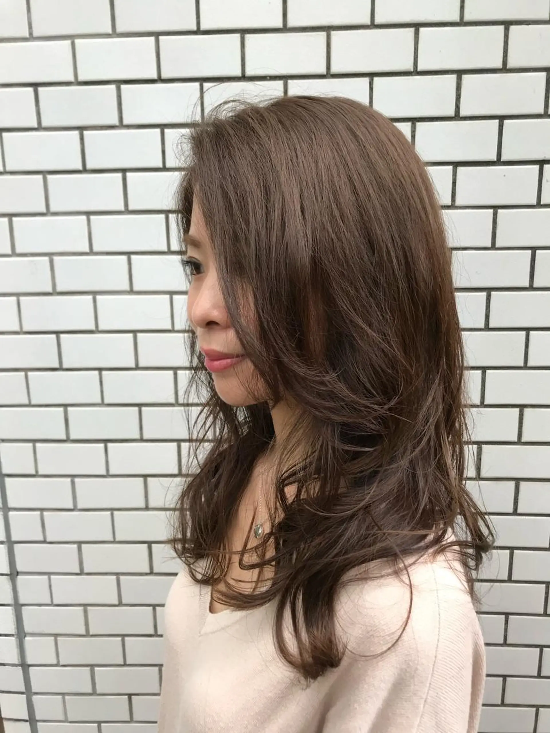 ロング カラー アッシュ 口コミ評価4.9⭐︎ カワナベ　マサシのヘアスタイル