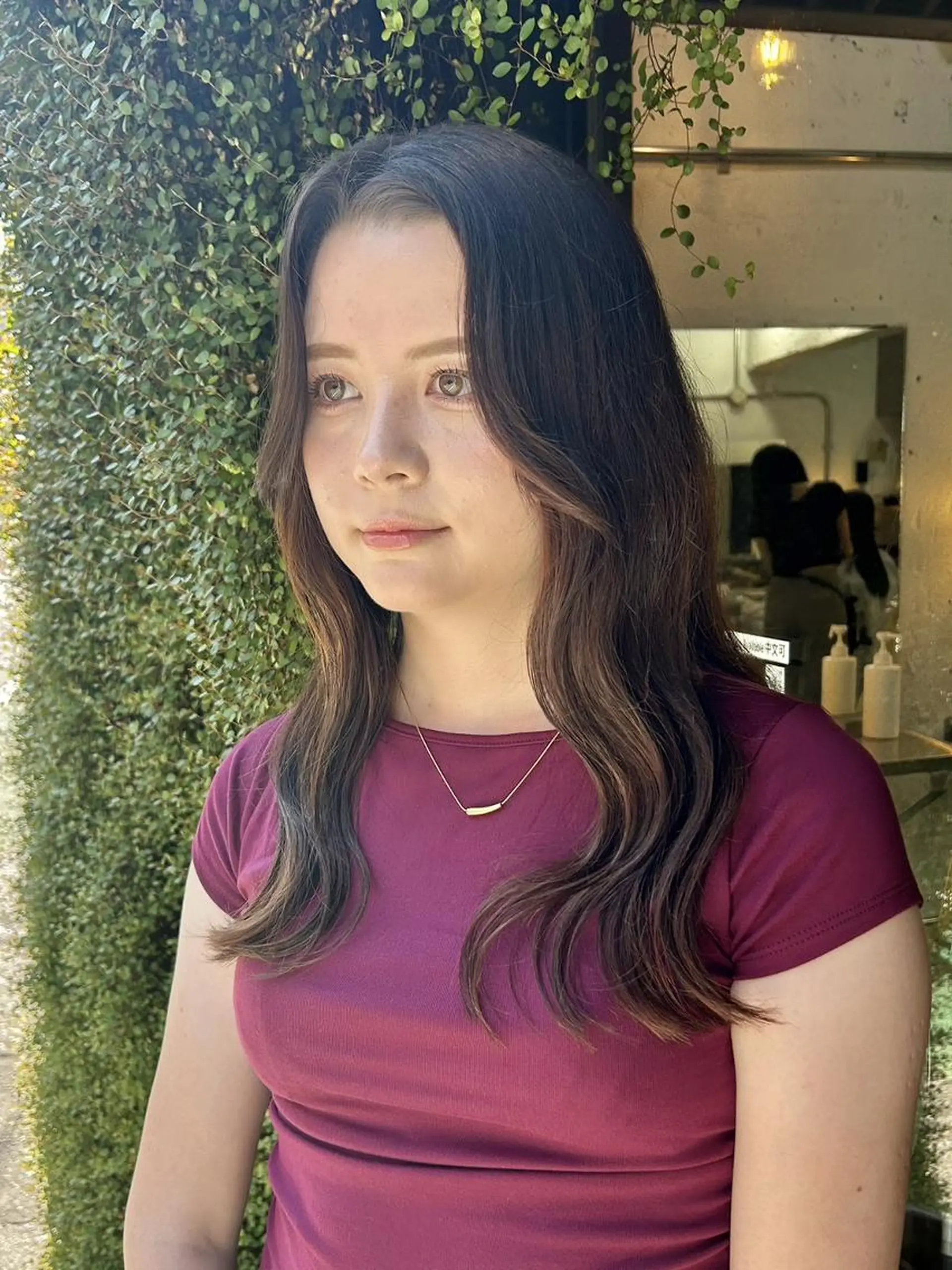 ロング カラー カット パーマ トリートメント 🌼U24 ヘアデザインラボのヘアスタイル