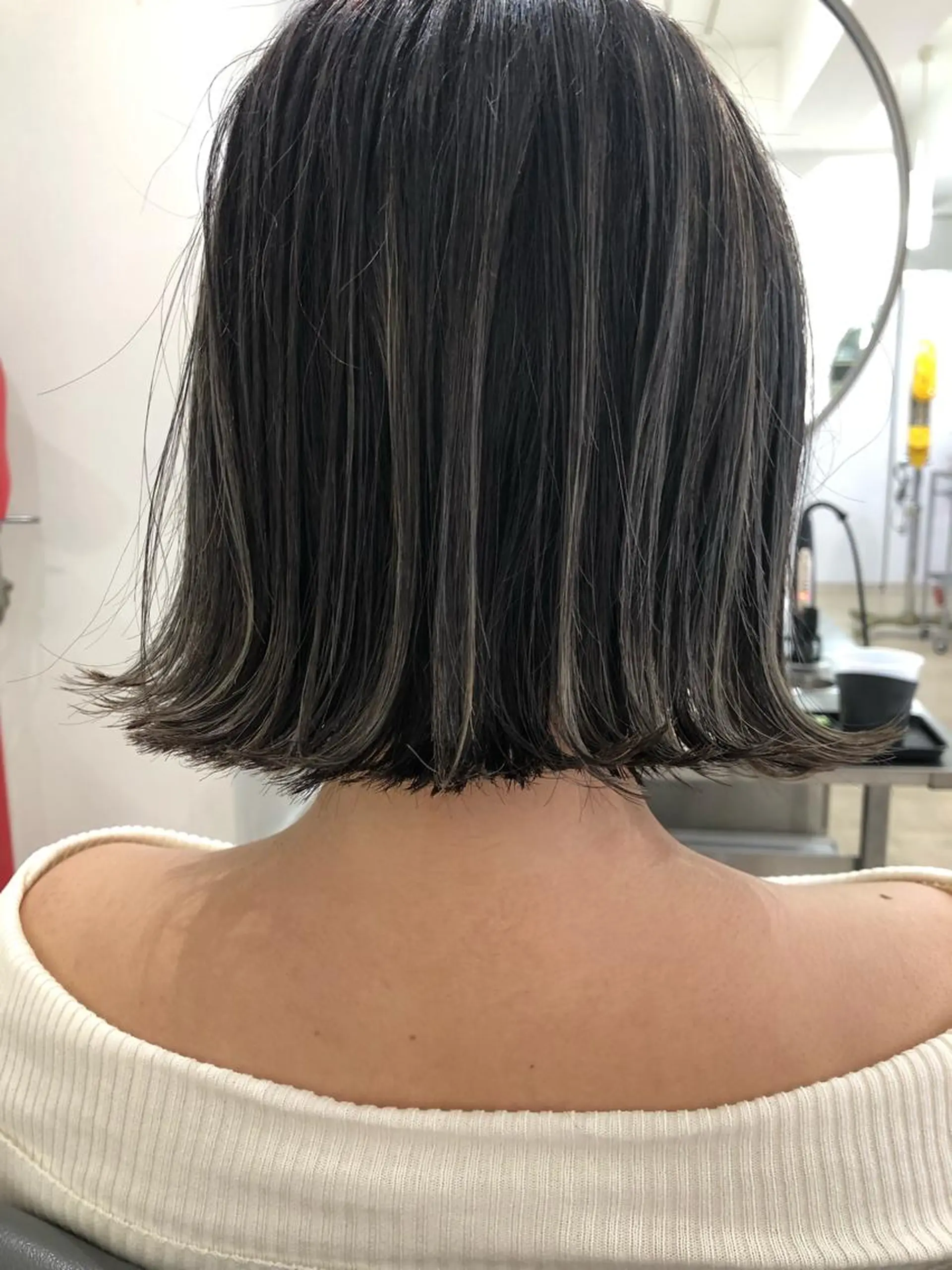 ショート カラー ハイライトカラー ボブ ハイライト Tao所属・藤川 大智のヘアスタイル