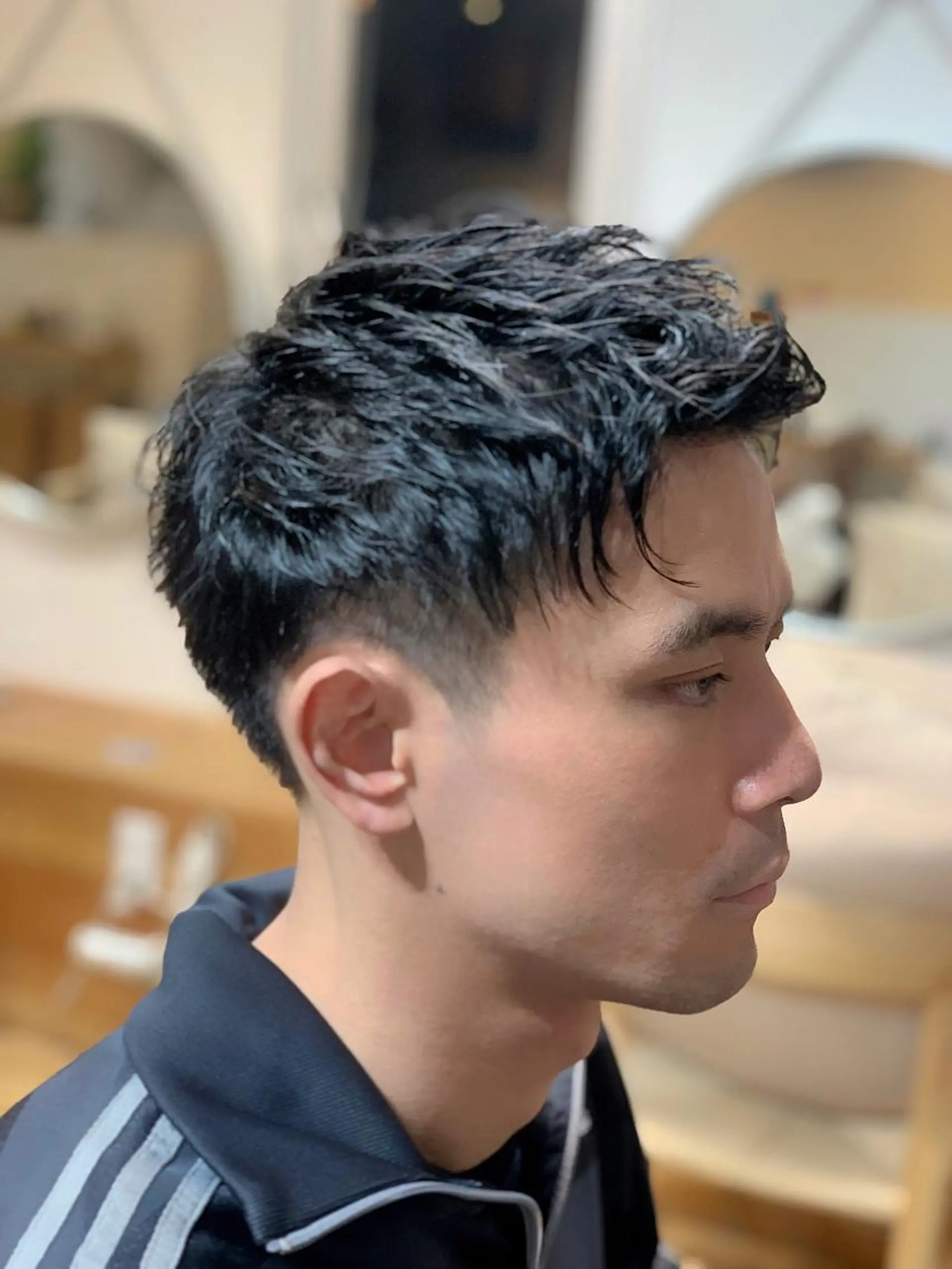 ショート メンズ モヒカン カット ヘアセット メンズStylist 山根慧のヘアスタイル