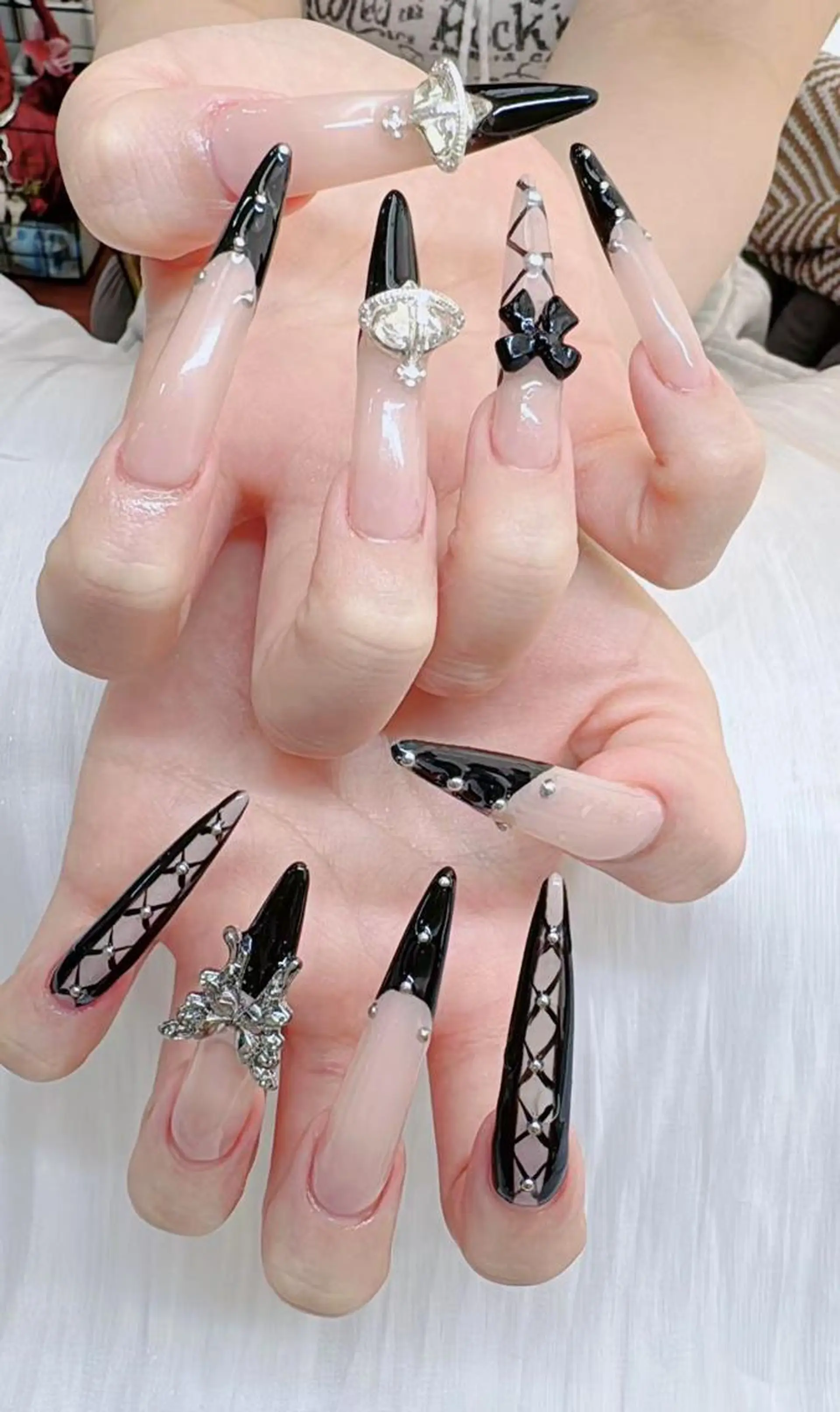 ネイル 長さ出し ジェルネイル 韓国ネイル 持ち込み パラジェル ハンドネイル ハンドケア Hana Bloom Nail💜Akiのネイルデザイン