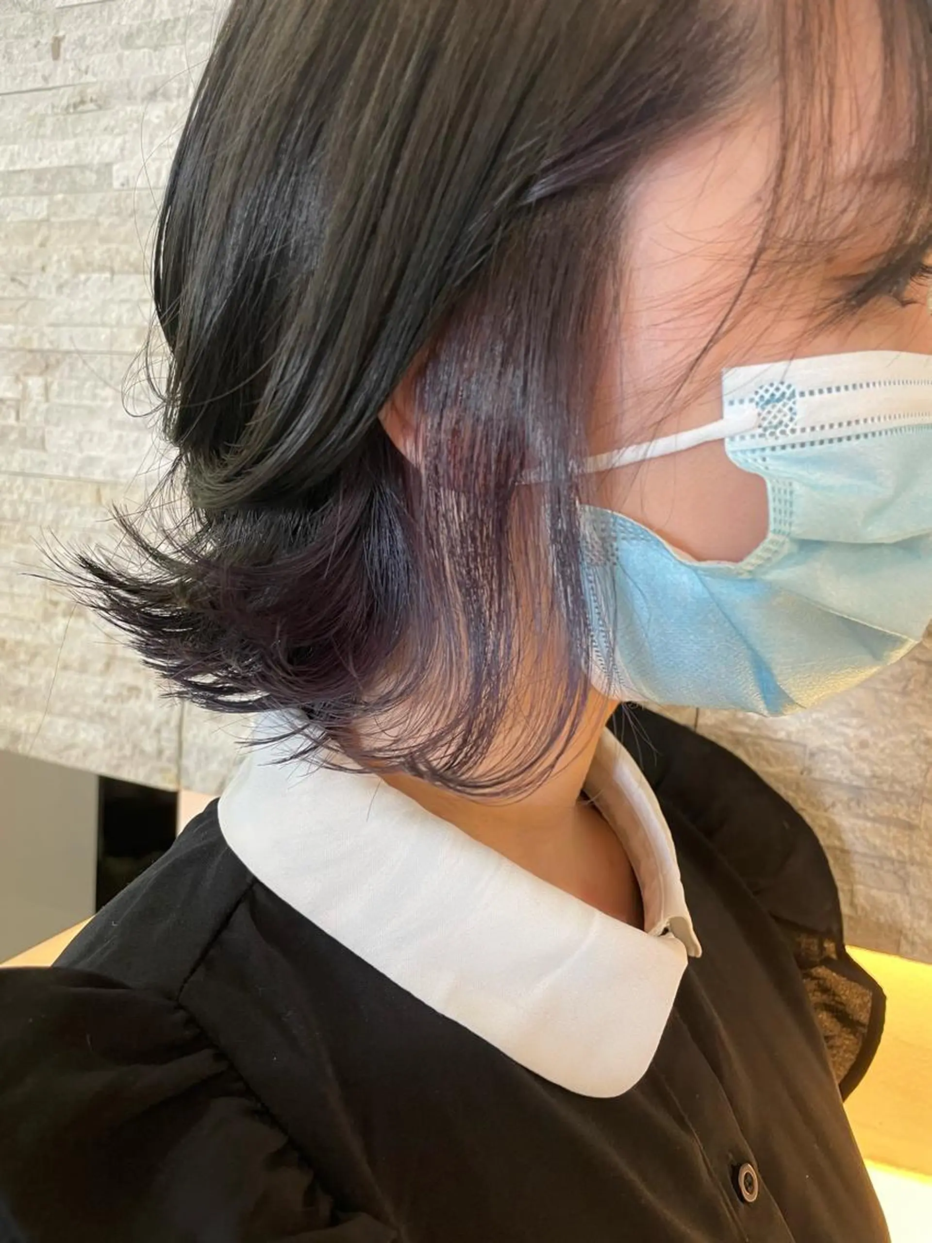 ショート カラー ヘアアレンジ ディープラベンダー ラベンダーカラー ネイビーカラー 🔶似合わせセンター パート/ヤス🔶のヘアスタイル