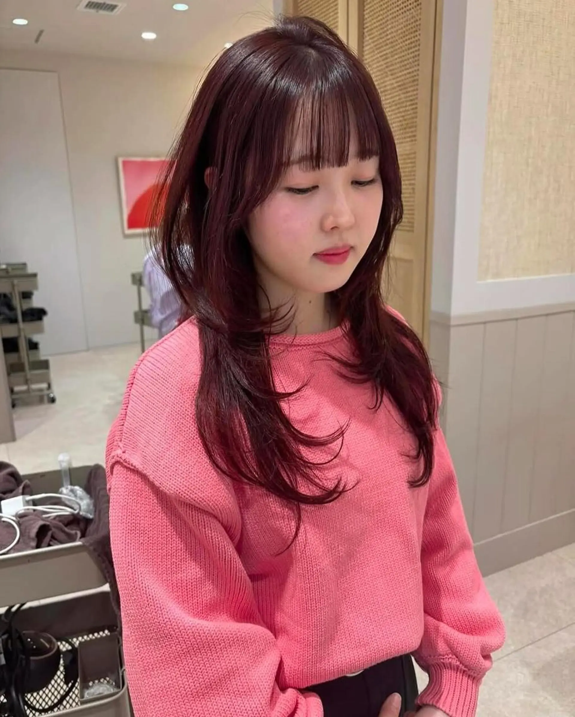 ロング 🎀韓国/艶髪/暗髪 🎀 柚月🫧立川駅のヘアスタイル