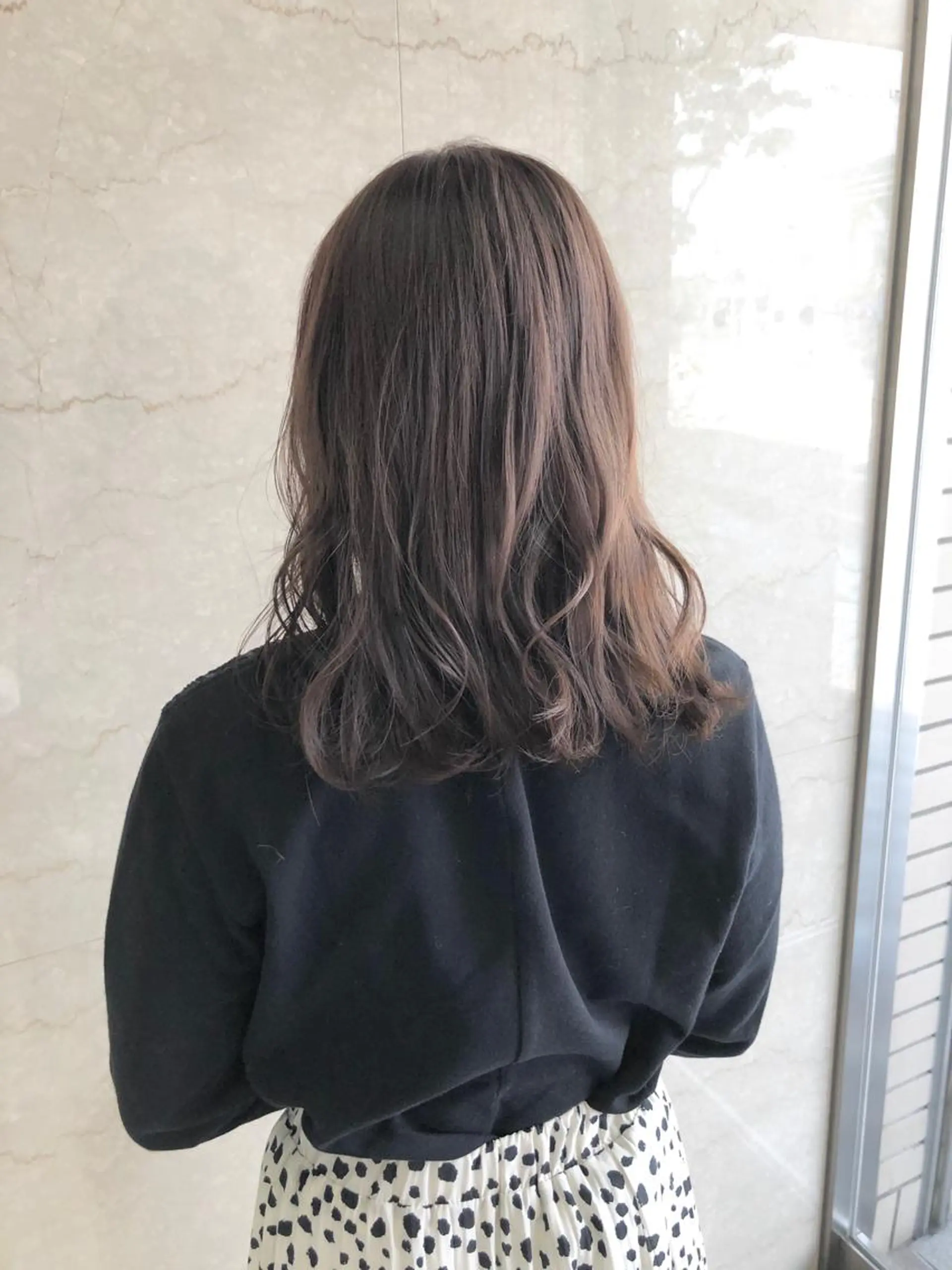 セミロング キノシタ ナオユキのヘアスタイル