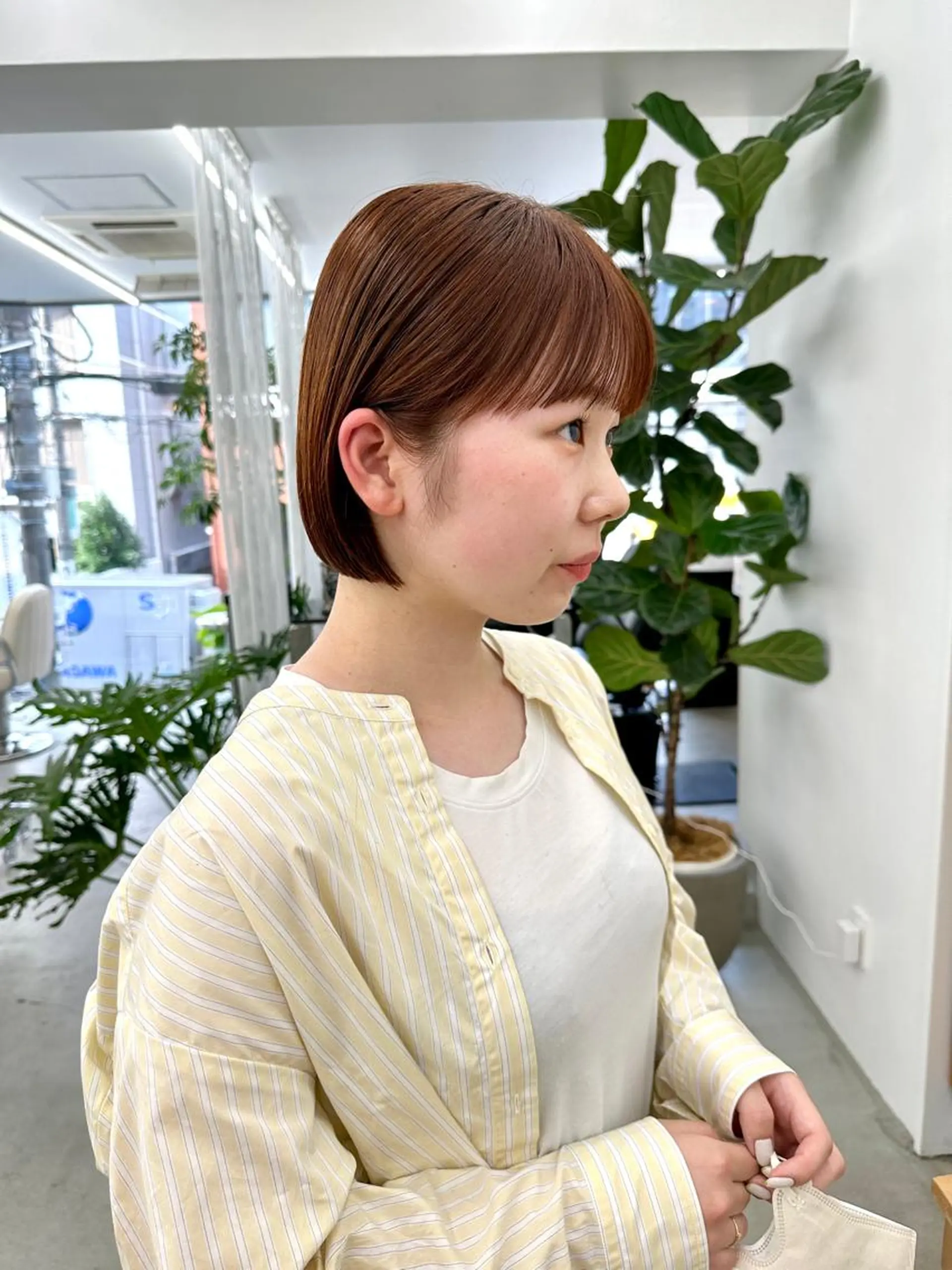 ショート カラー ボブ カット ヘアカラー トリートメント ボブ/レイヤー/ケア パーマ/リュウタのヘアスタイル