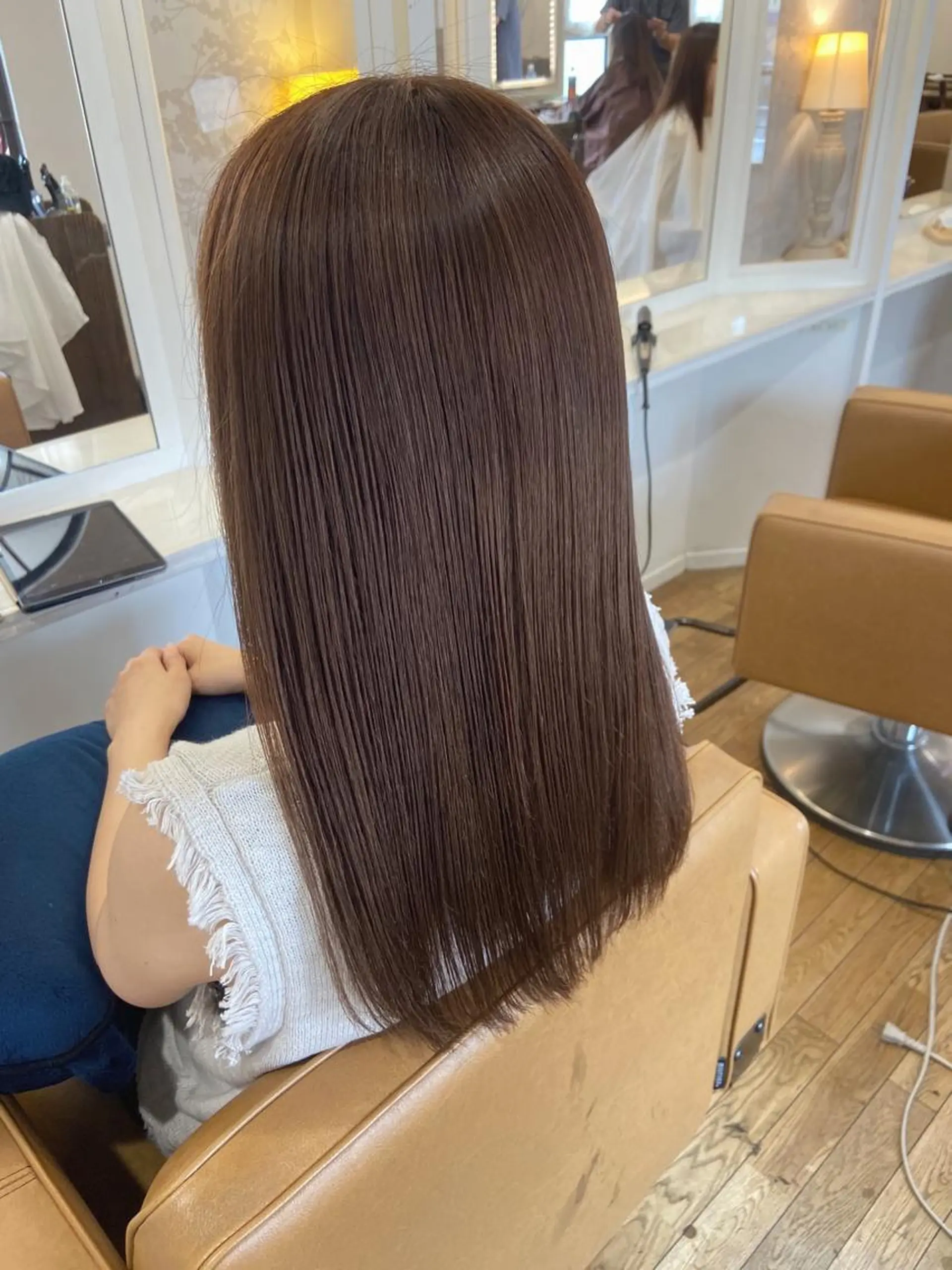 ミディアム 髪質改善 カット トリートメント 峯 志帆のヘアスタイル