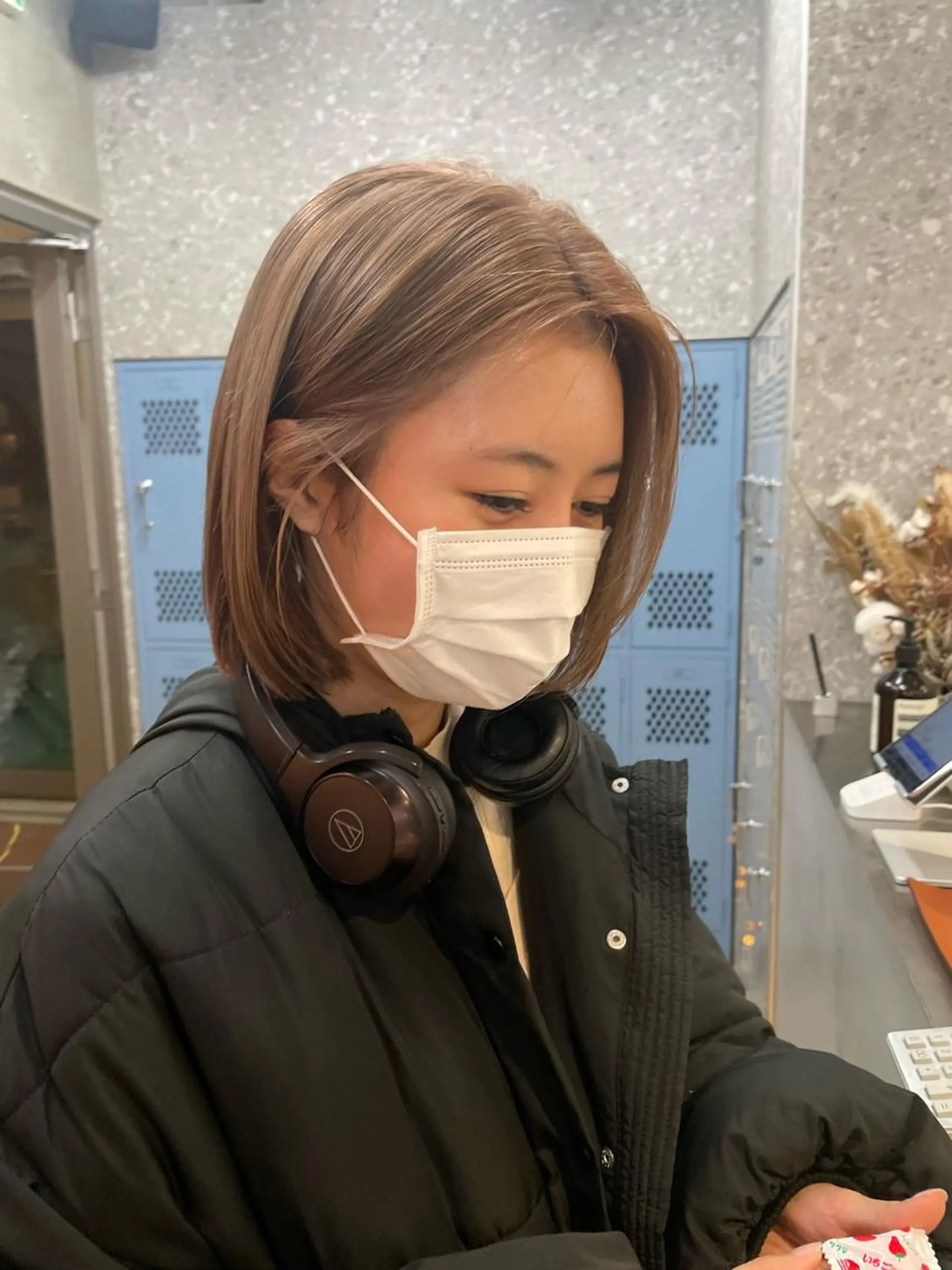 ショート カラー ベージュカラー cinq所属・ハイライトカラー ❤︎hirokoのヘアスタイル