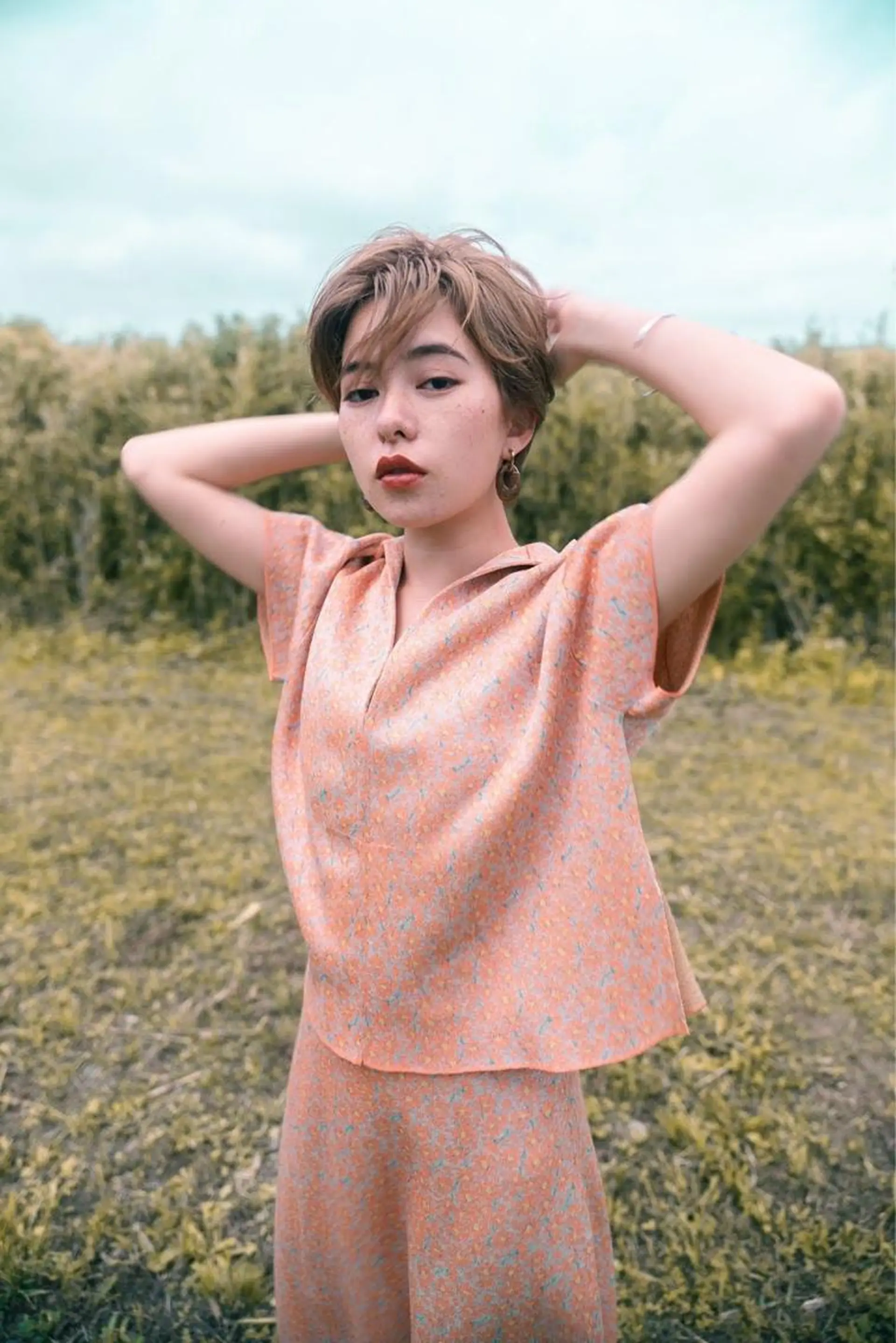 ショート カラー カット ヘアカラー トリートメント 💛🤍U too e’s 鎌倉🧸のヘアスタイル