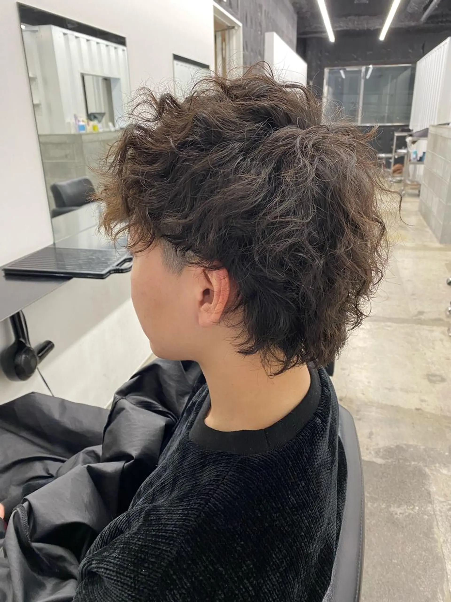 ショート パーマ メンズ メンズパーマ メンズウルフカット ウルフカット スパイラルパーマ カット パーマ ［似合わせヘア］ ✂︎OGURO✂︎のヘアスタイル