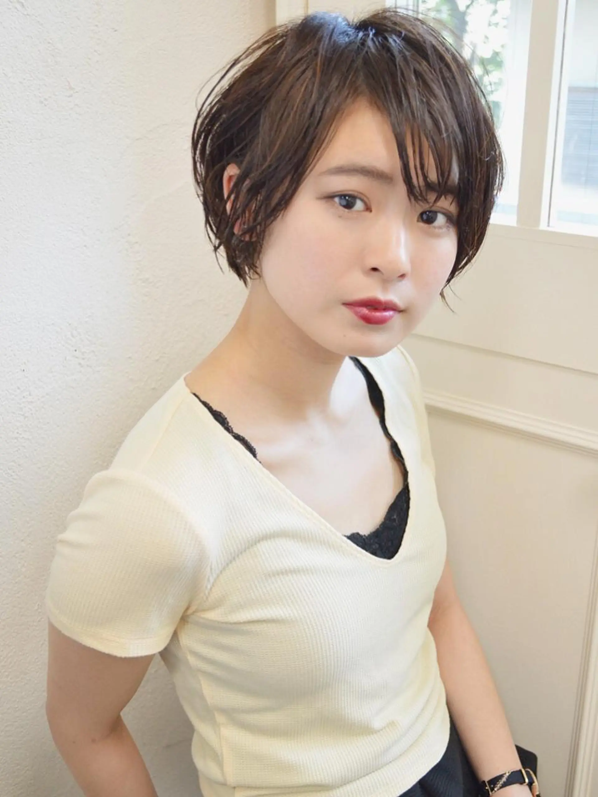 ショート カラー パーマ 小顔ショート✁ ⁂Yukari⁂のヘアスタイル