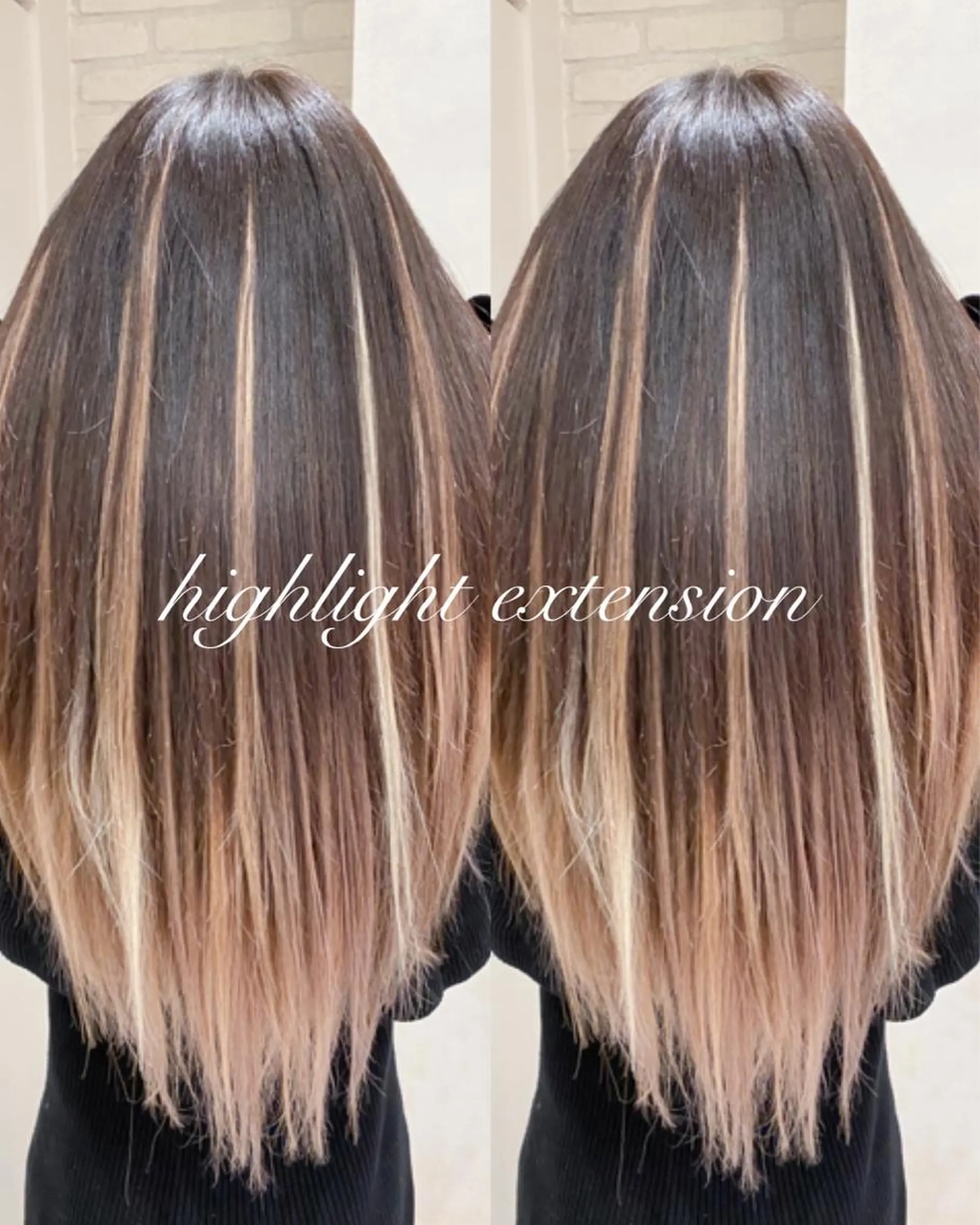 ミディアム エクステ レイヤーカット カット エクステ 横浜🍒ルーツカラー エクステ／RIEのヘアスタイル