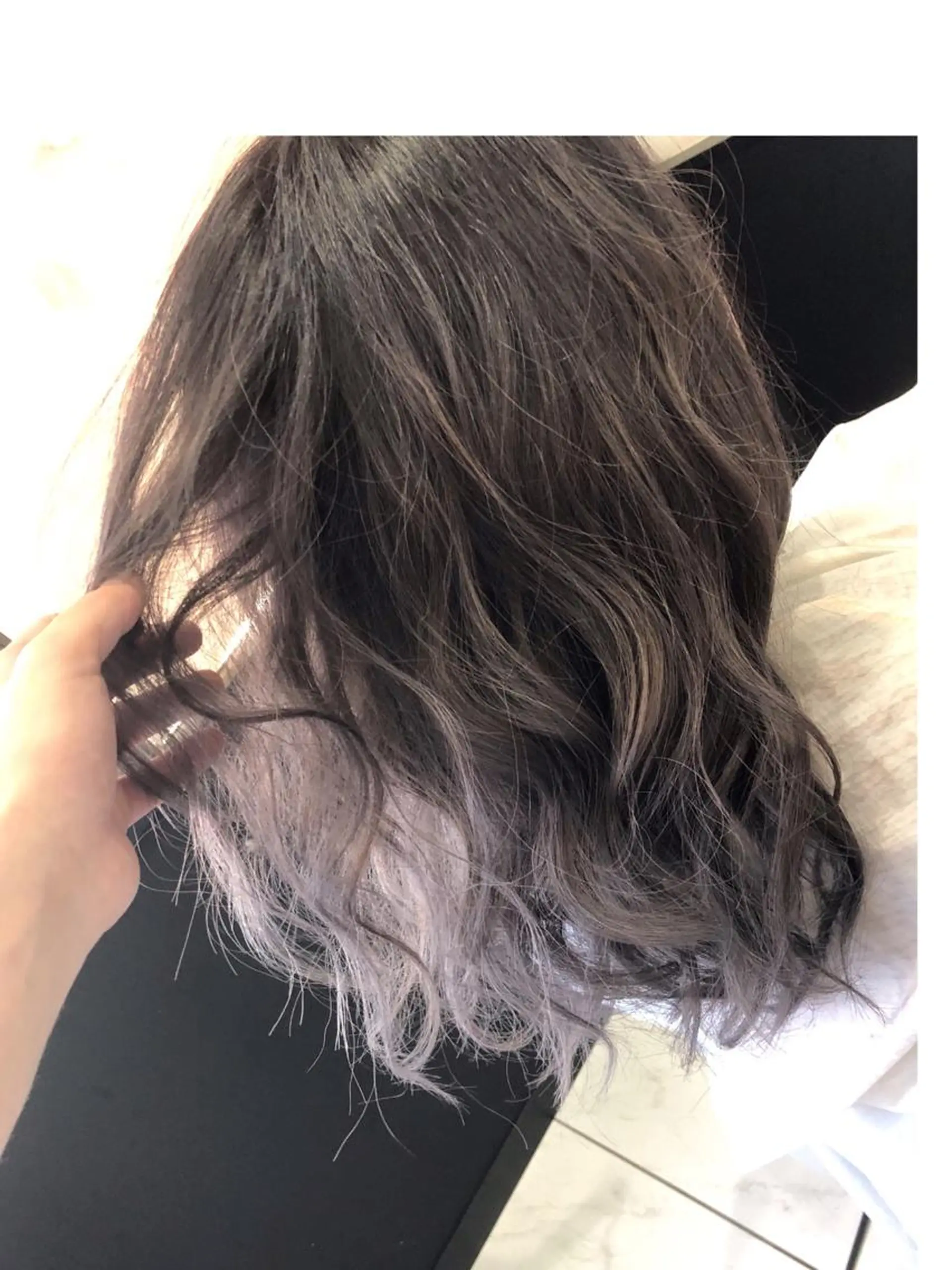 カラー グレージュ パープルグレージュ 🦖店長🦖pino #しのだスペシャルのヘアスタイル