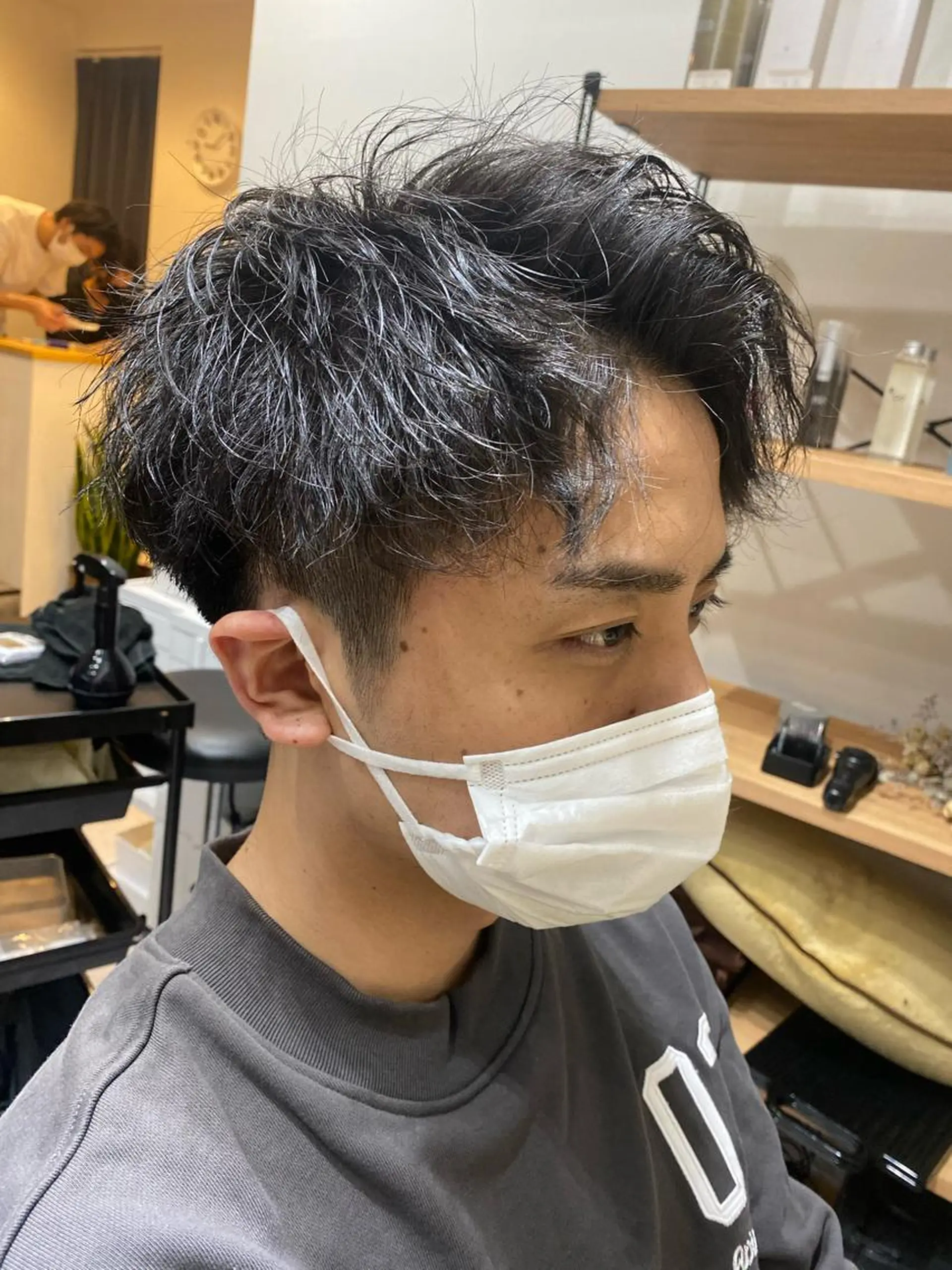 ショート パーマ メンズ カット パーマ トリートメント Dxxxx III所属・女性目線の大人 メンズ*Ayakaのヘアスタイル