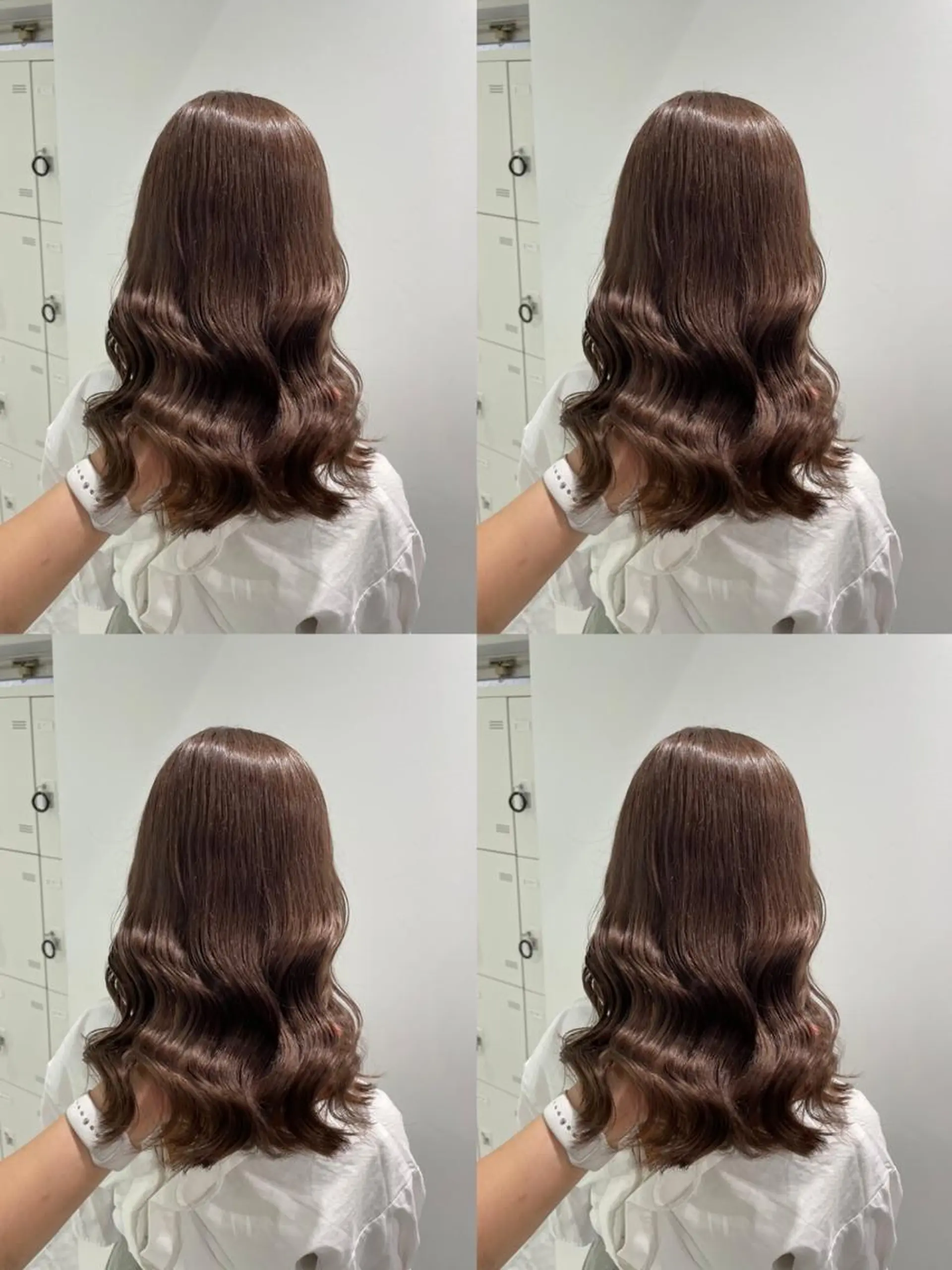 セミロング カラー ヘアアレンジ Ella所属・nana【艶髪】/ レイヤー/縮毛矯正のヘアスタイル