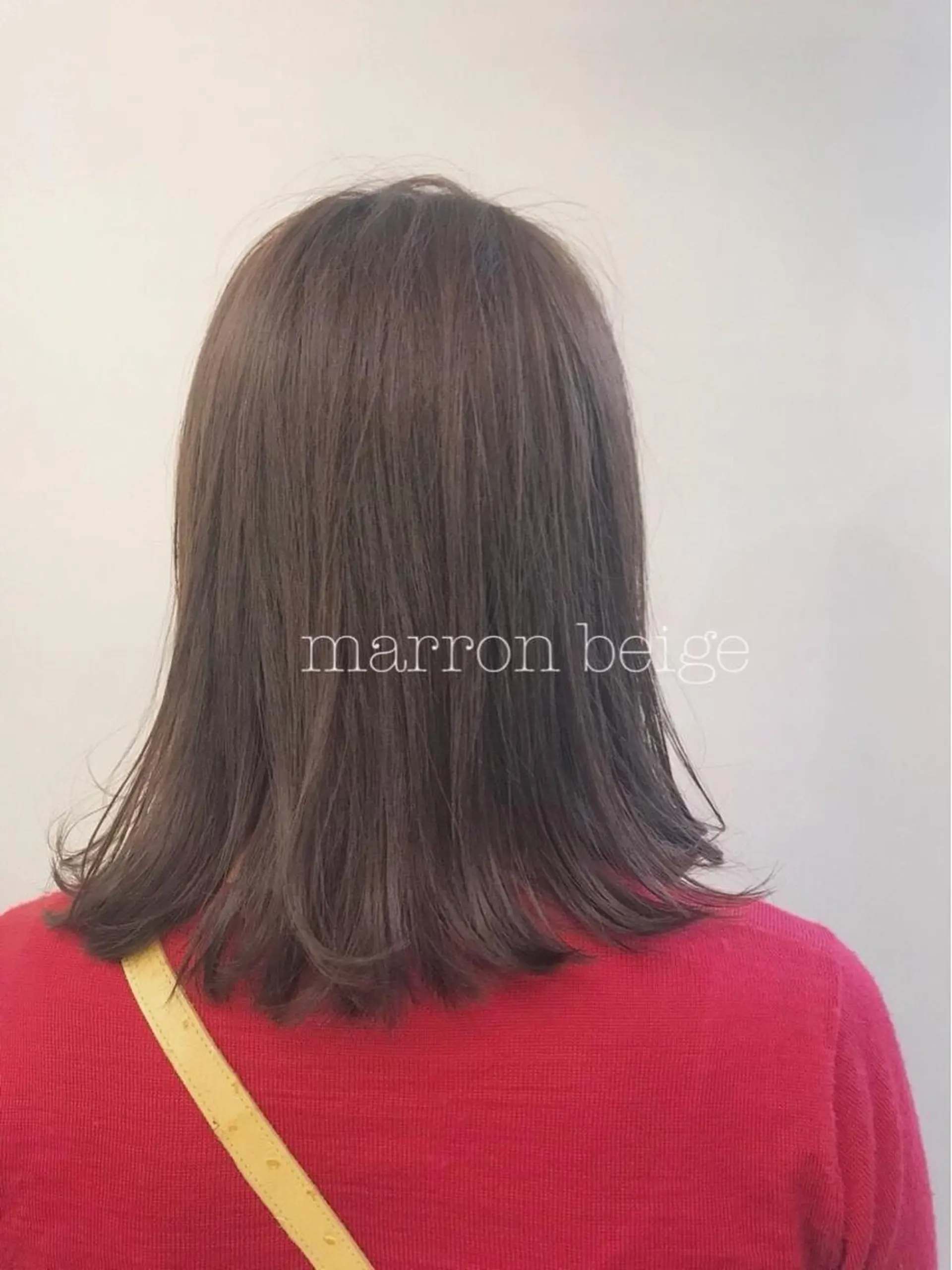 ミディアム カラー ぱつっとボブ/ 小野あかねのその他イメージ