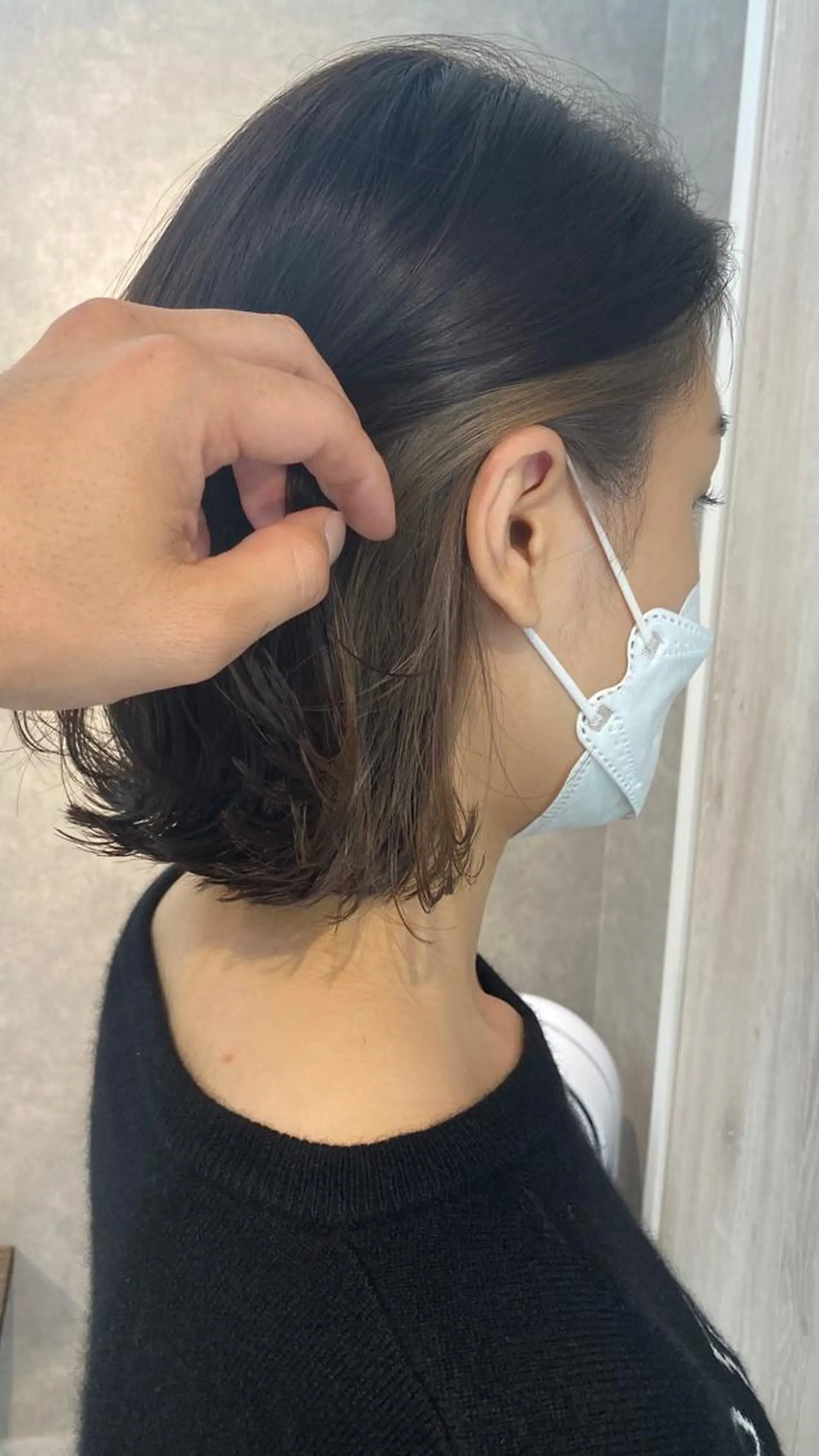 ミディアム カラー イヤリングカラー ヘアカラー Bianca所属・Bianca  代表 硲　貴亮【東武練馬】のヘアスタイル