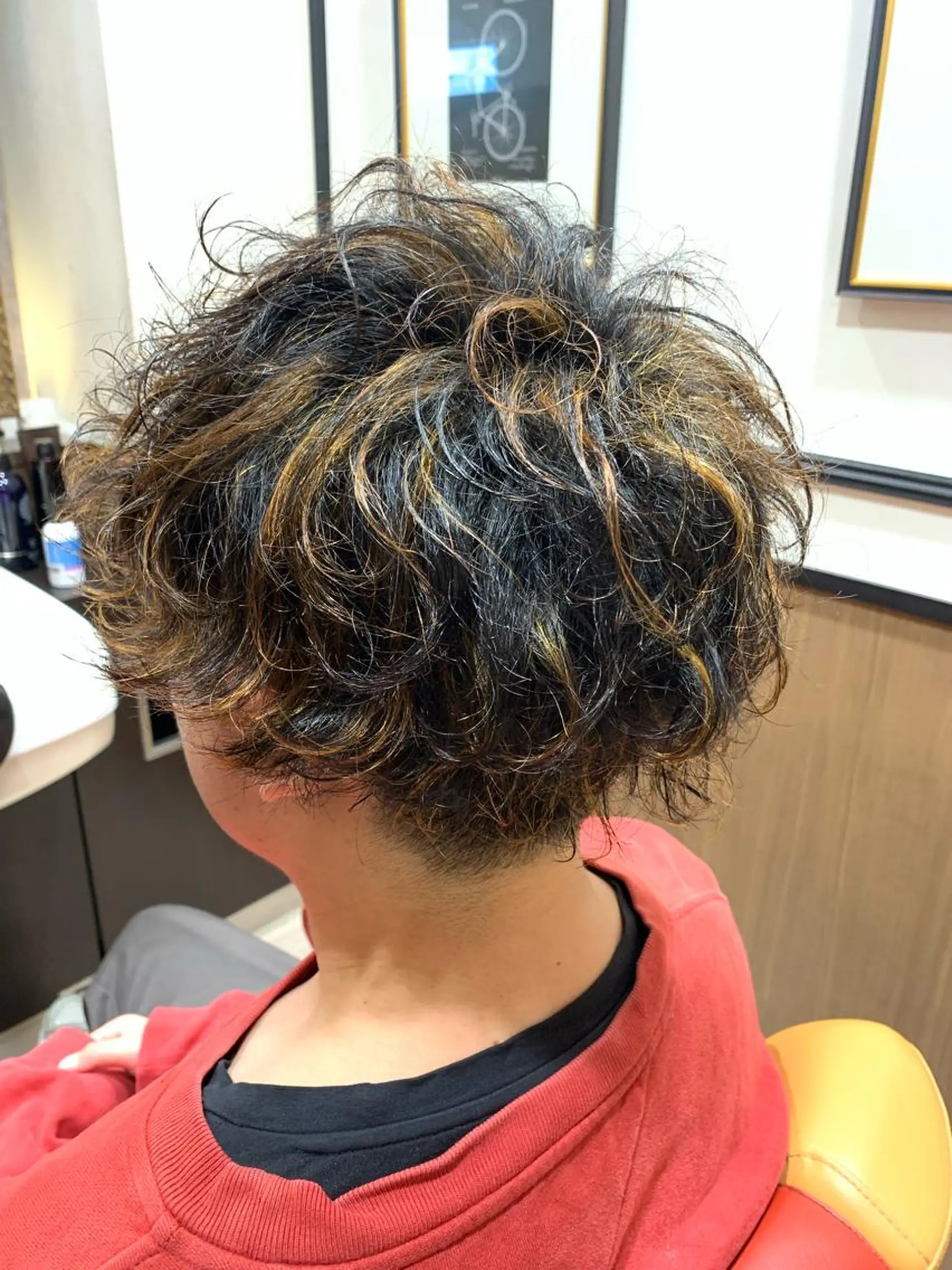 ショート カラー パーマ メンズ mod's hair men所属・モッズヘアメン 我喜屋秀人のヘアスタイル