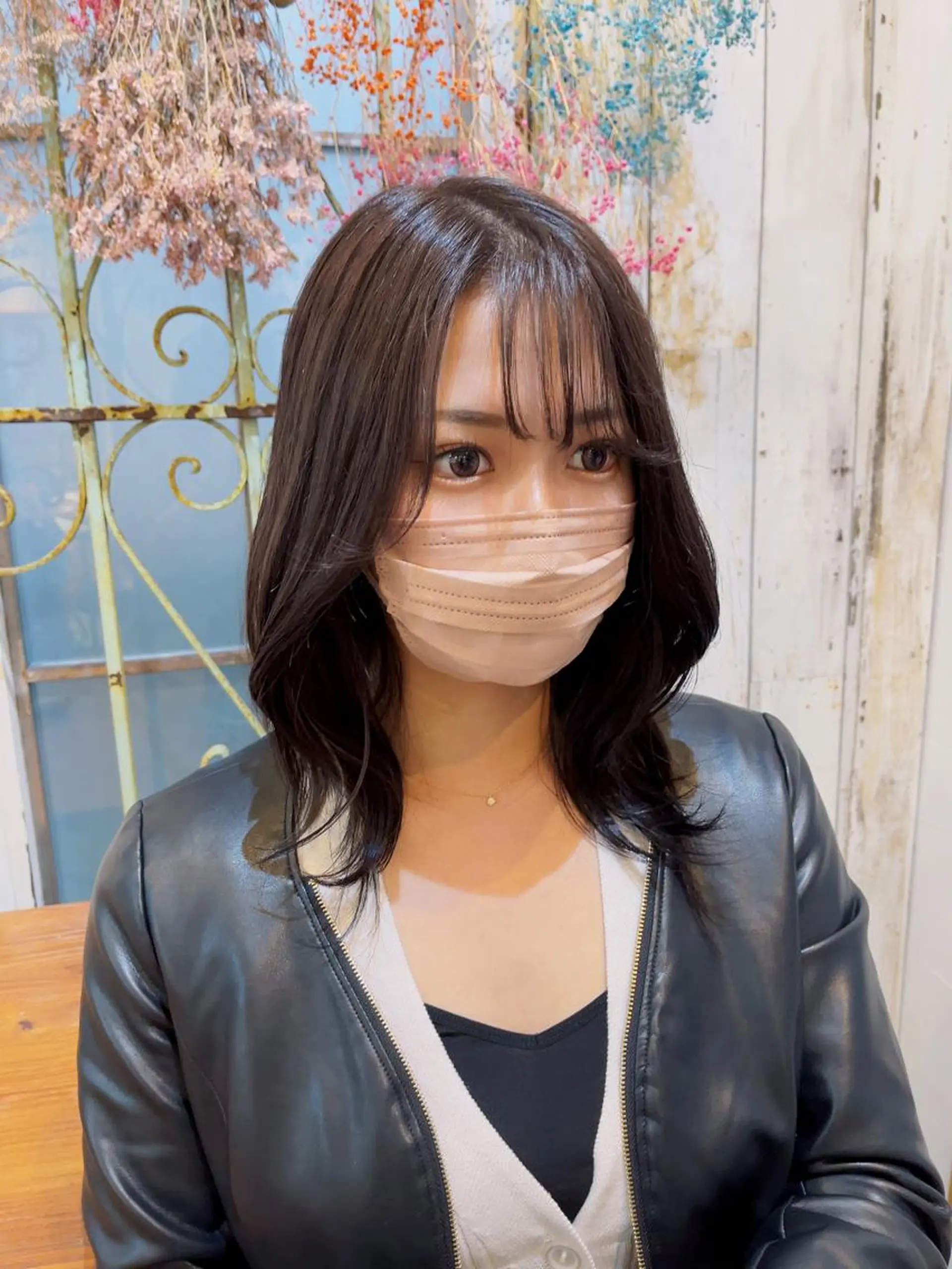 ミディアム カラー ブラウンカラー ピンクカラー ピンクブラウン 髪質改善 髪質改善カラー☆ ヘアアレンジmiyuのヘアスタイル