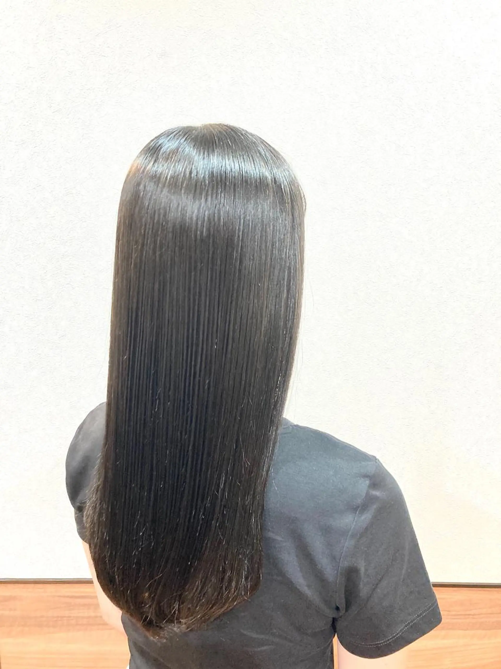 ロング カラー パーマ 髪質改善 縮毛矯正 トリートメント Annon プライベートサロンのヘアスタイル