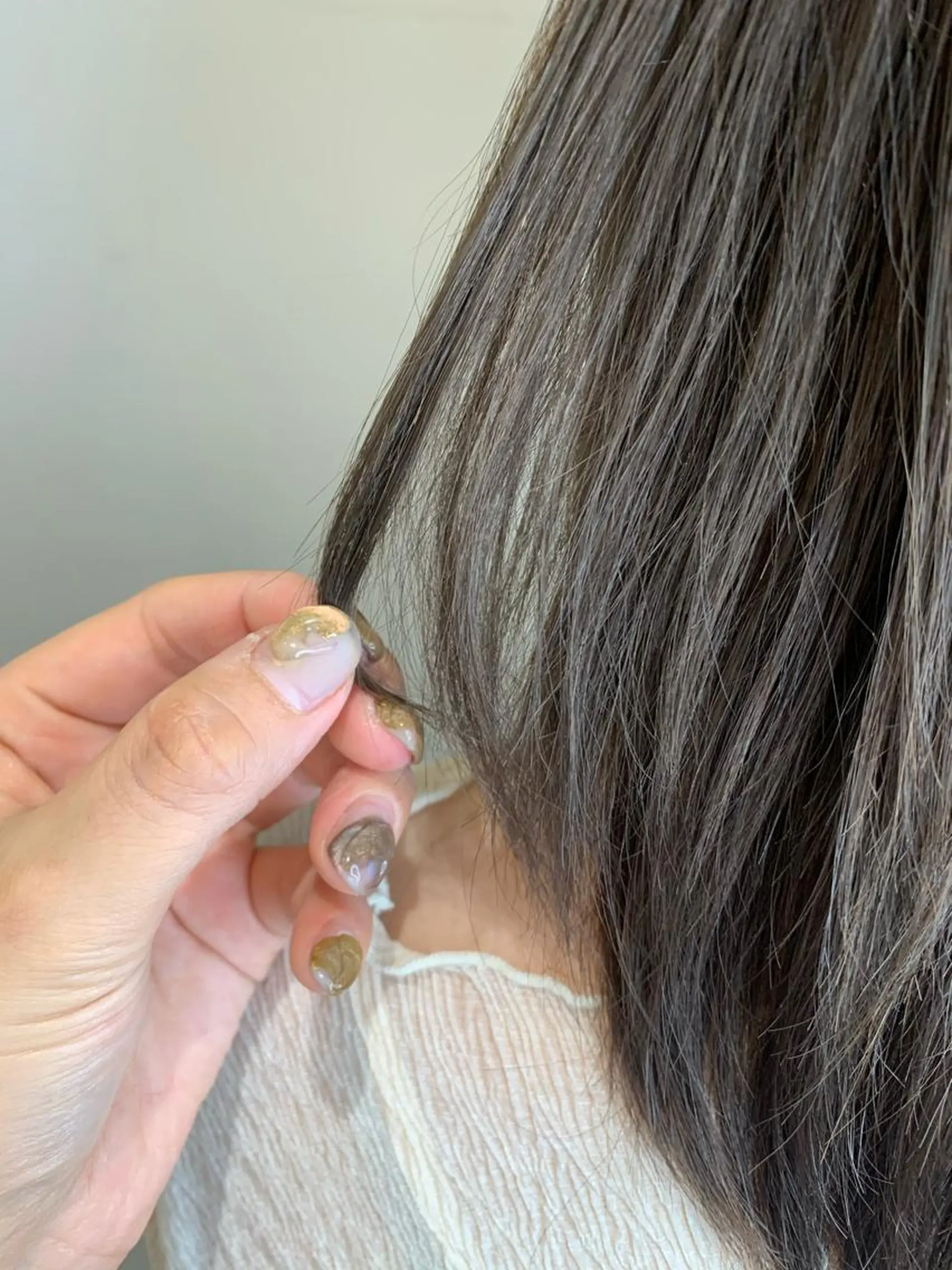 セミロング カラー グレージュ ヘアカラー トリートメント 🦖鶴岡香純🦖 産休中のヘアスタイル