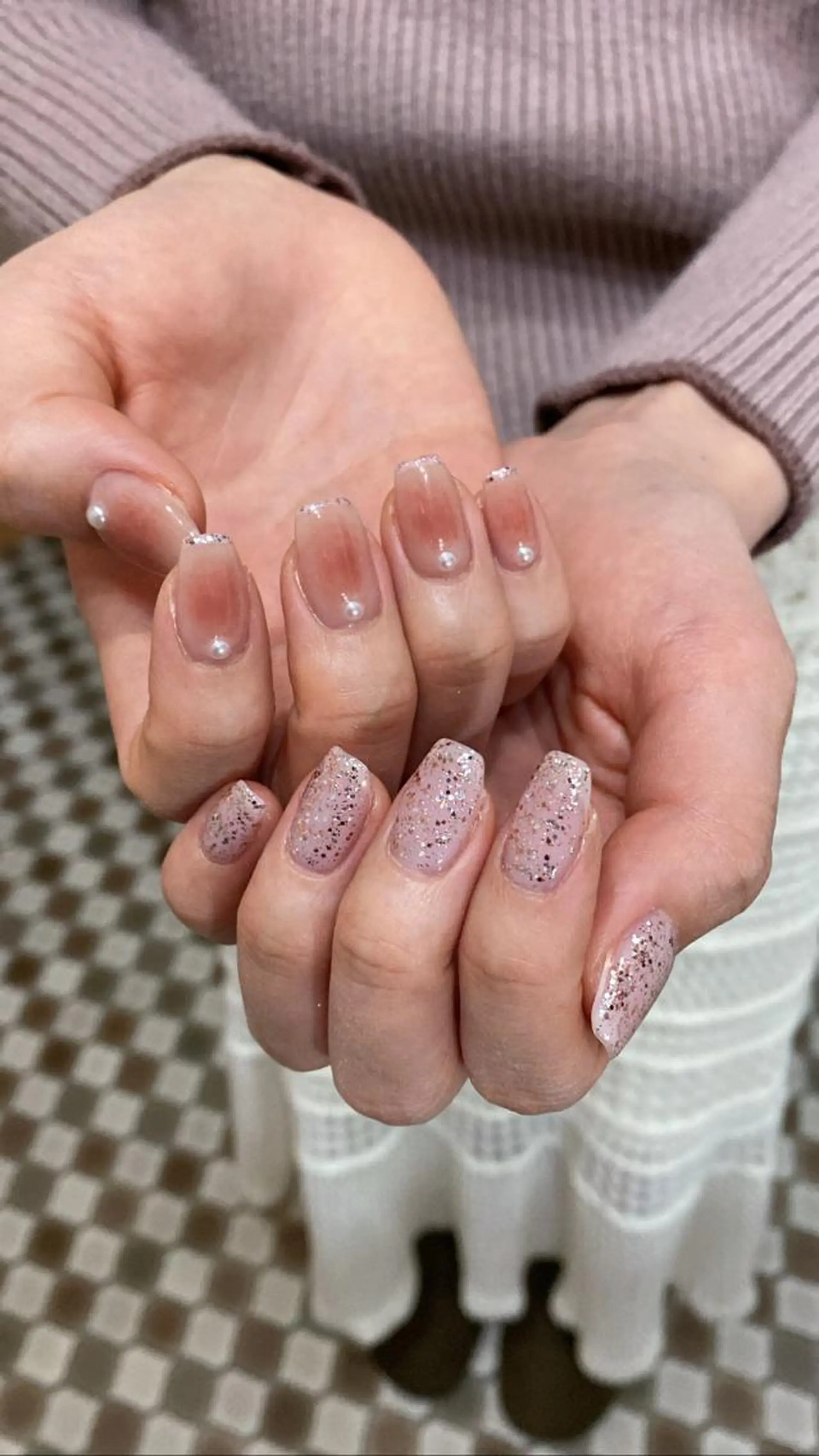 ネイル チークネイル ハンドネイル 梶山 美月のネイルデザイン