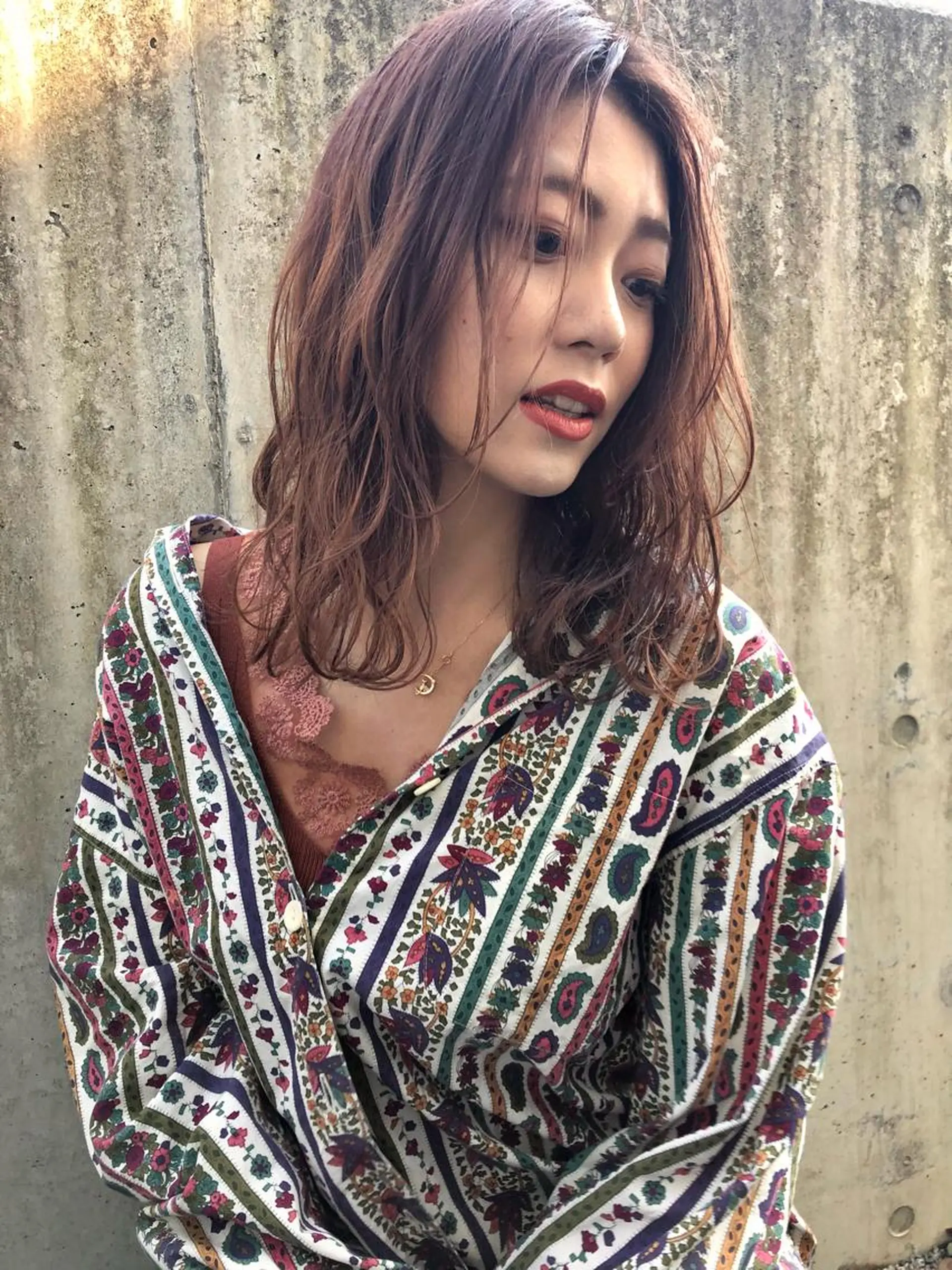 セミロング 韓国🇰🇷ボブ✂︎ レイヤー✂︎三吉明人のヘアスタイル