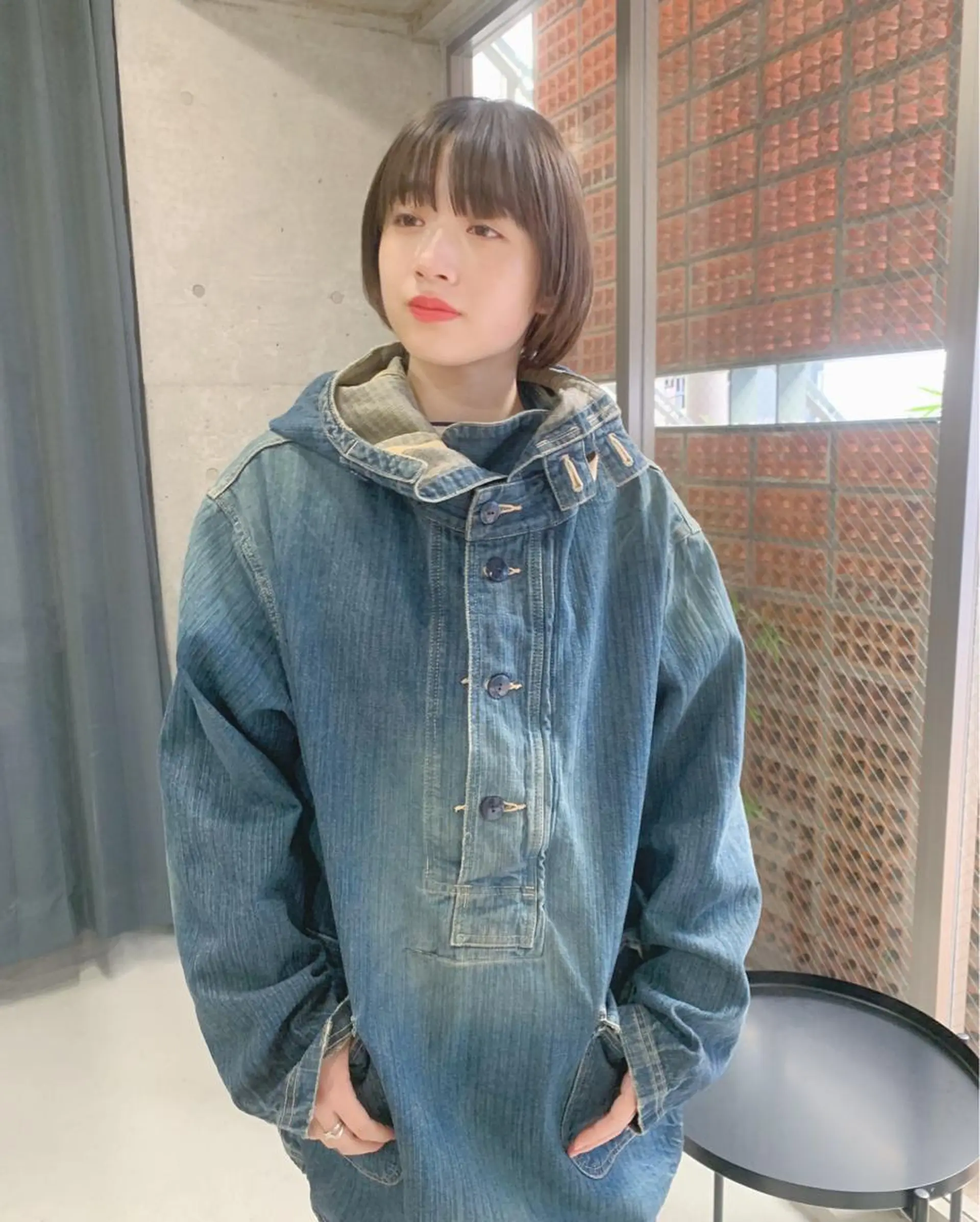 ショート カラー ボブパーマコテ巻き風 パーマNo1深江秀平のヘアスタイル