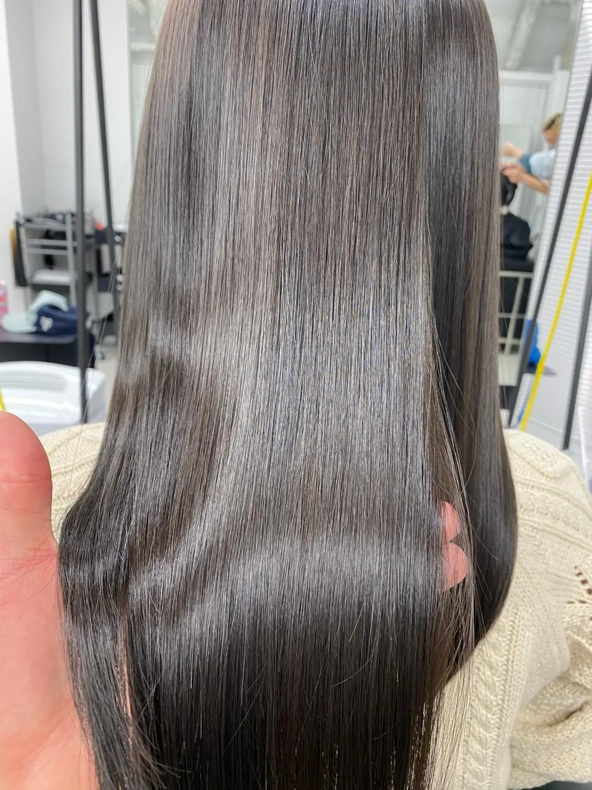 ロング 縮毛矯正 ✨大人韓国レイヤー ✨吉原 潤✨のヘアスタイル