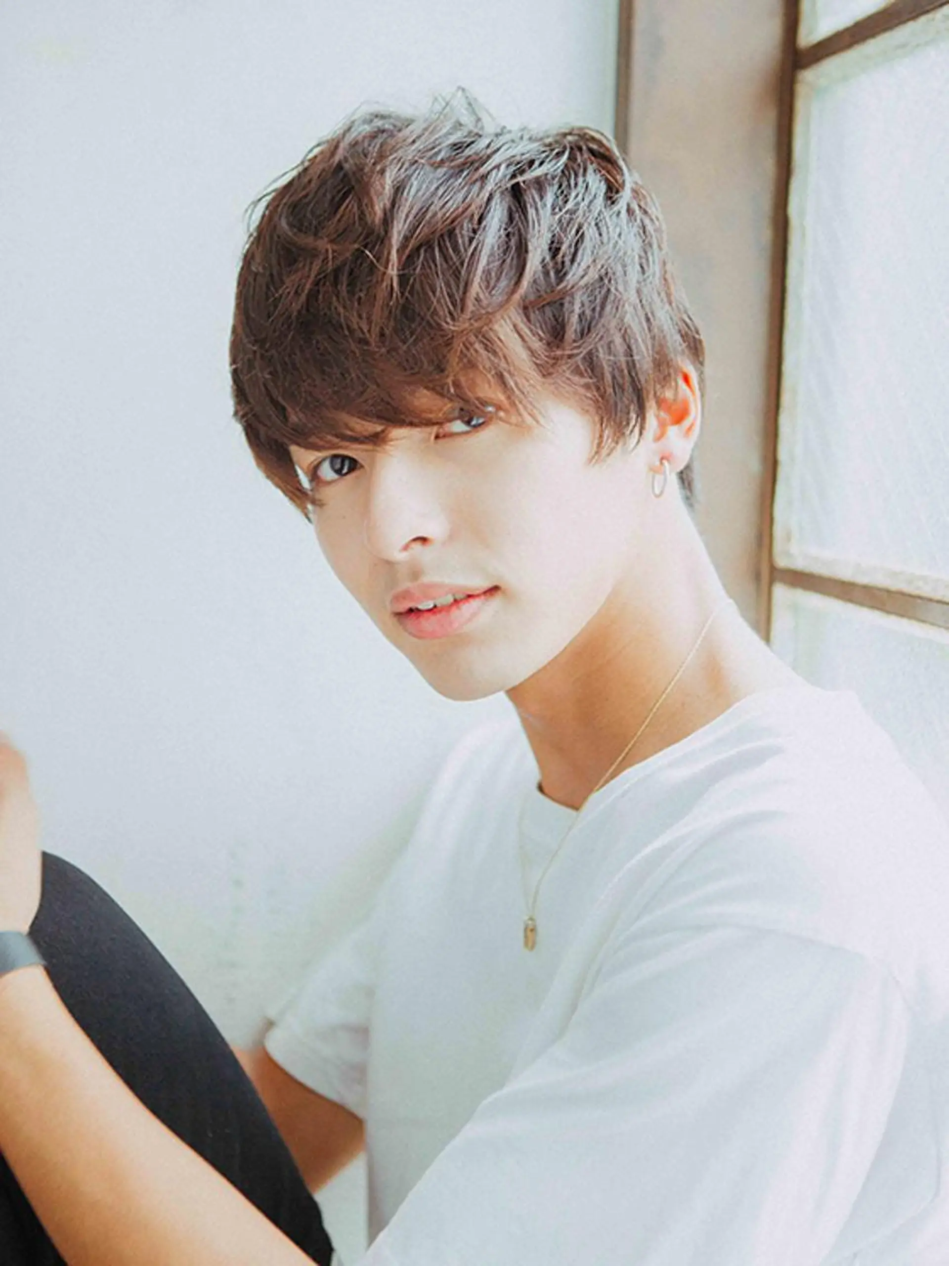 ミディアム カラー パーマ メンズ 🌟髪質改善ケアカラ ー美髪縮毛矯正y🌟のヘアスタイル