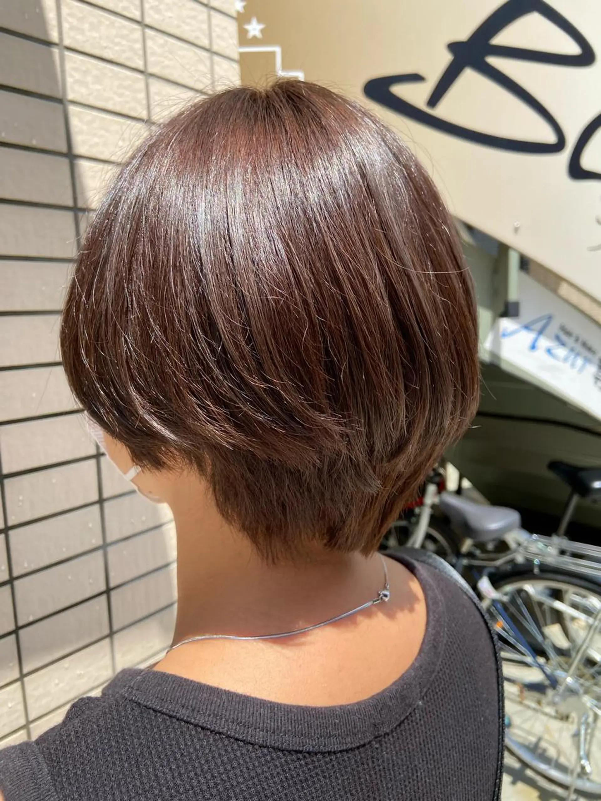 ショート カラー アディクシーカラー ブリーチ 透明感カラー ヘアカラー トリートメント 菊地 美憂のヘアスタイル