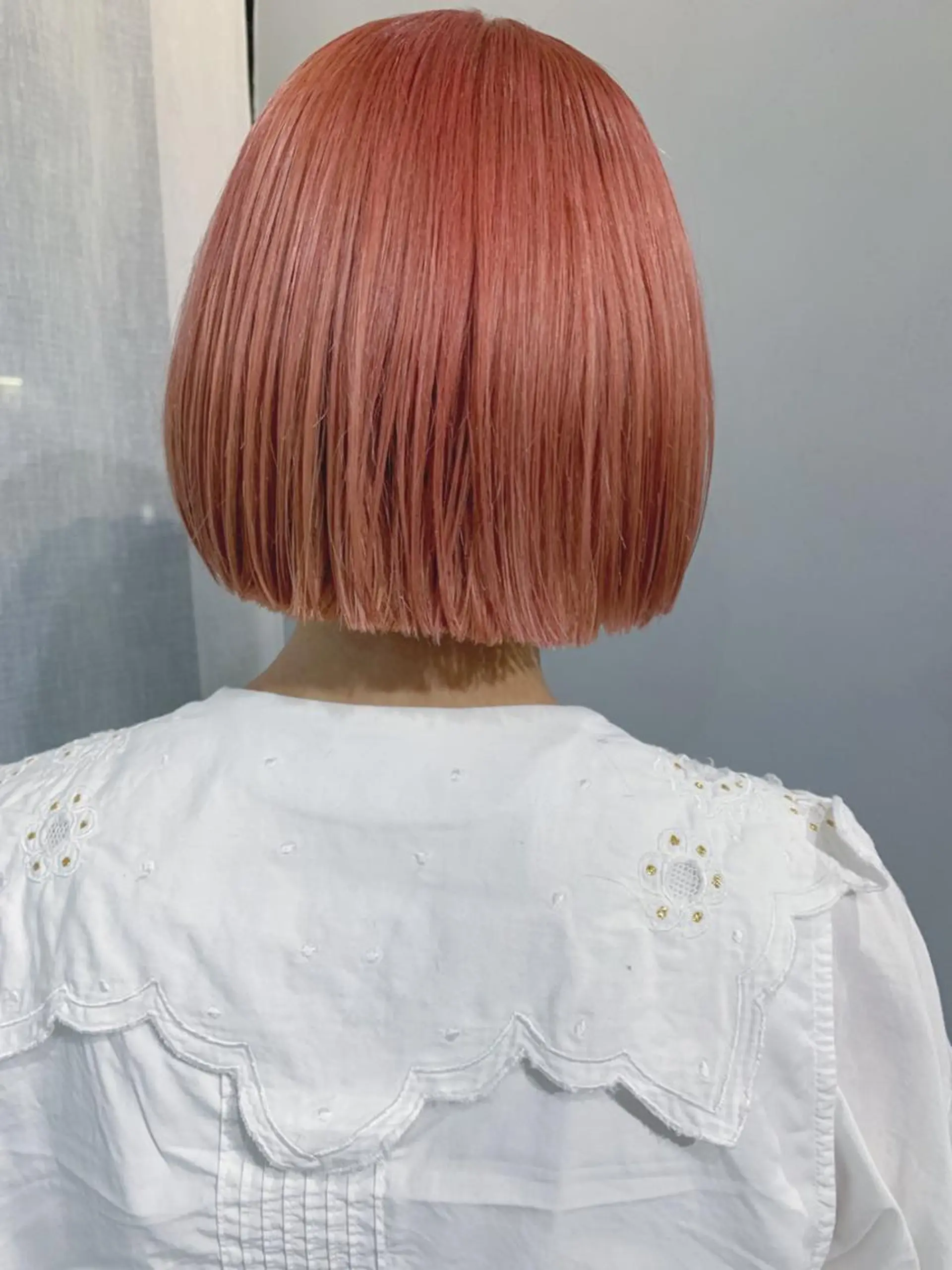 ショート カラー ボブパーマコテ巻き風 パーマNo1深江秀平のヘアスタイル