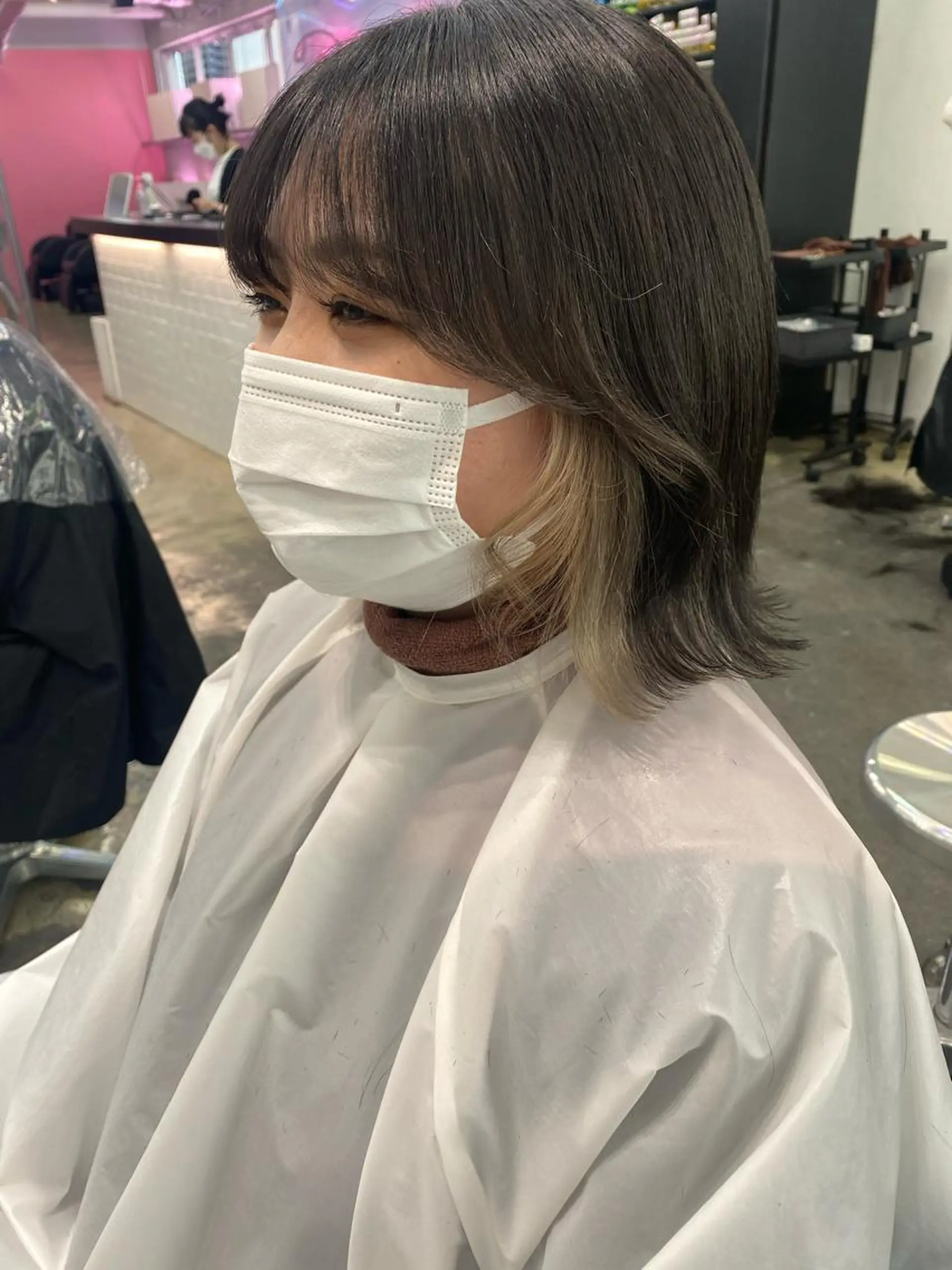 ミディアム カラー 💗💗韓国レイヤー yu-ki💗💗のヘアスタイル