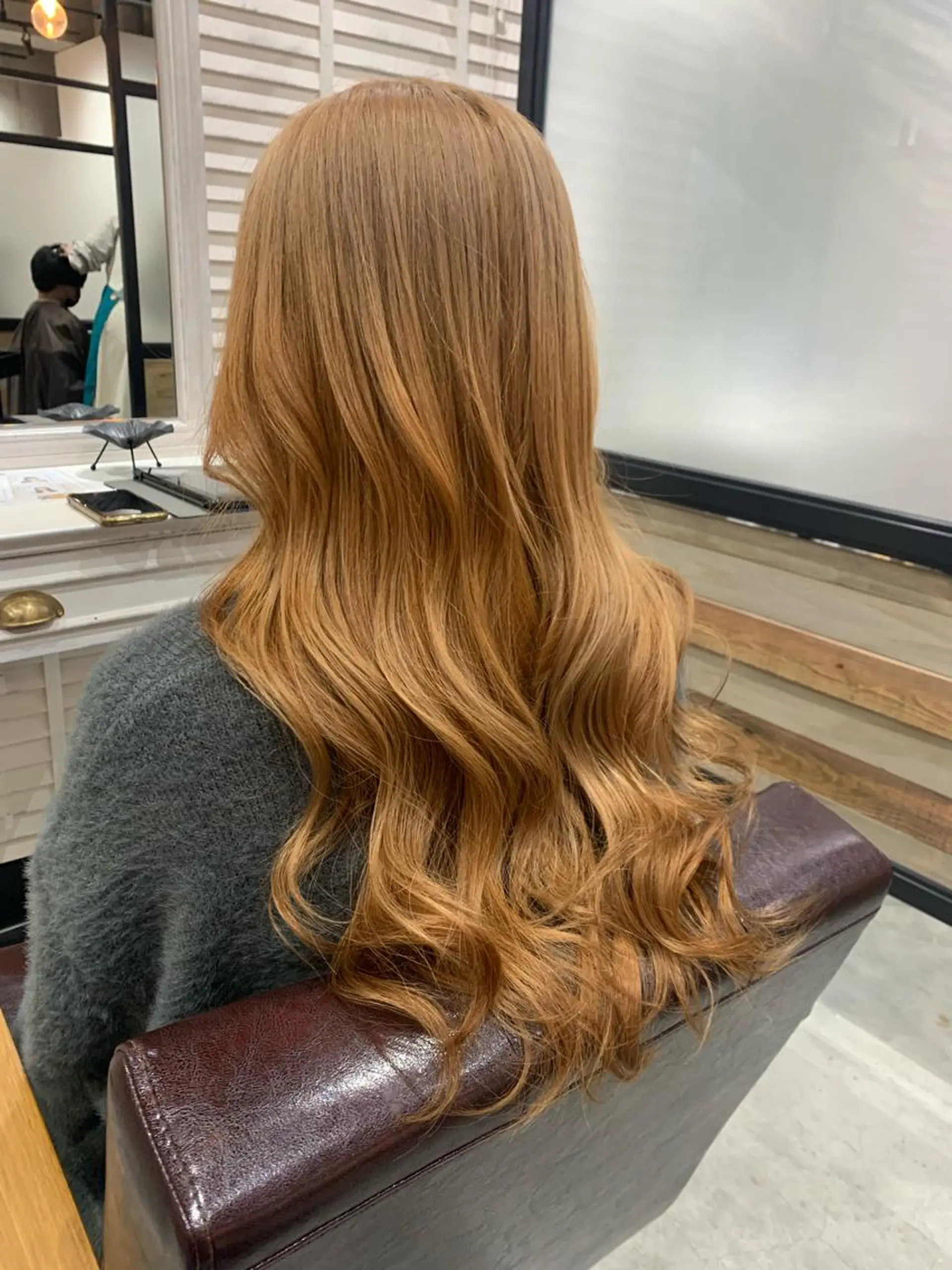 ロング カラー ヘアアレンジ ヘアカラー kei/透明感カラー /ベージュ/髪質改善のヘアスタイル