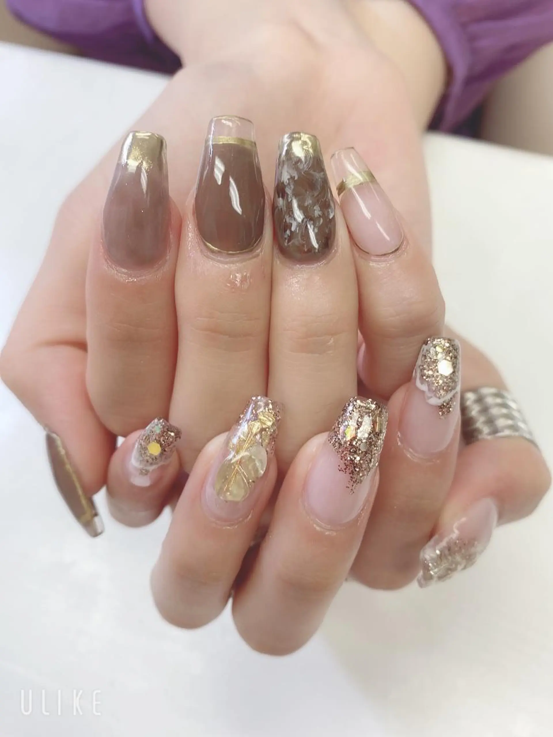 ミディアム ハンドネイル JNA認定講師🌸 RIEのネイルデザイン