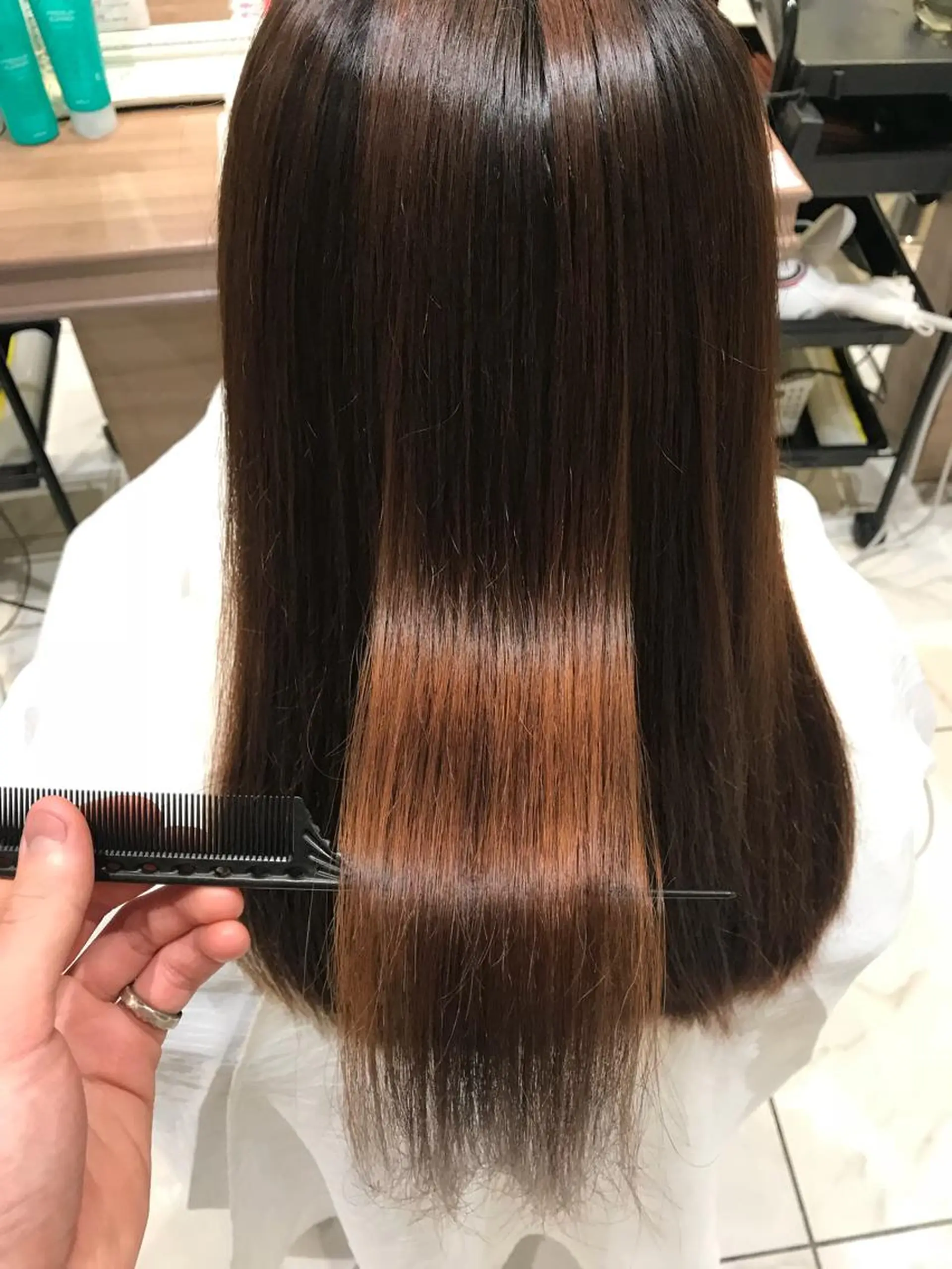 セミロング パーマ 【メンズ縮毛矯正】 田中秀斗のヘアスタイル