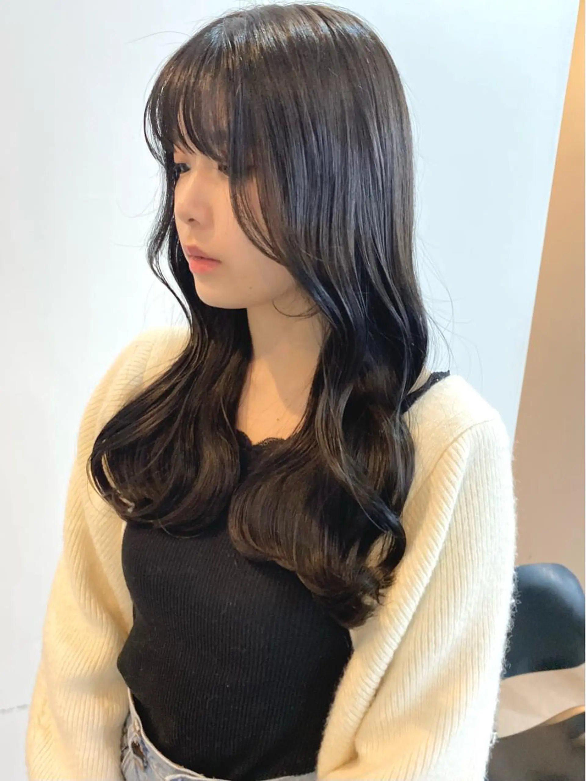 ロング カラー ヘアアレンジ ヘアカラー 切りっぱなしボブ/ デザインカラー店長のヘアスタイル