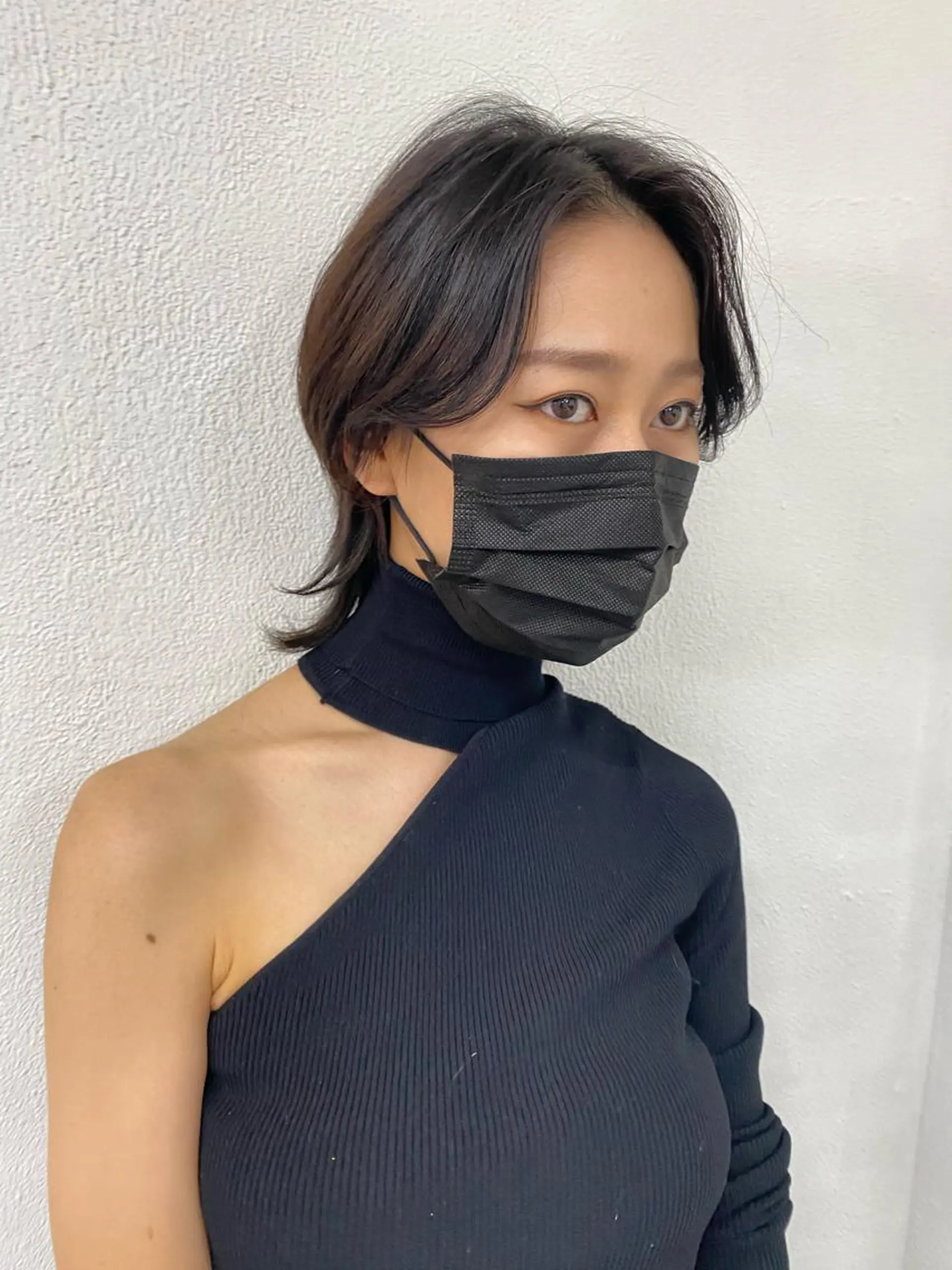 ショート カラー レイヤーウルフ エクステ磯部のヘアスタイル