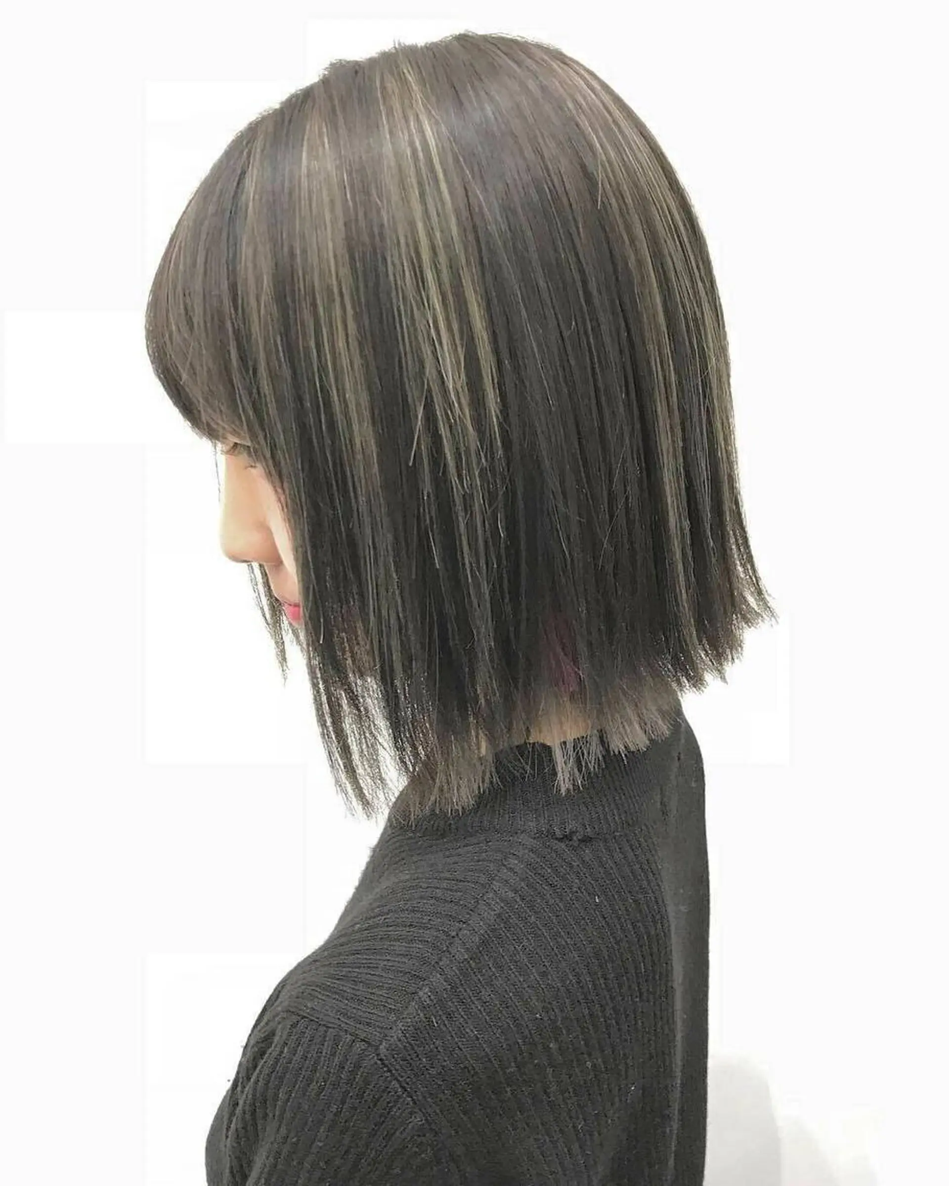 ミディアム ハイライト 金井 郁弥のヘアスタイル