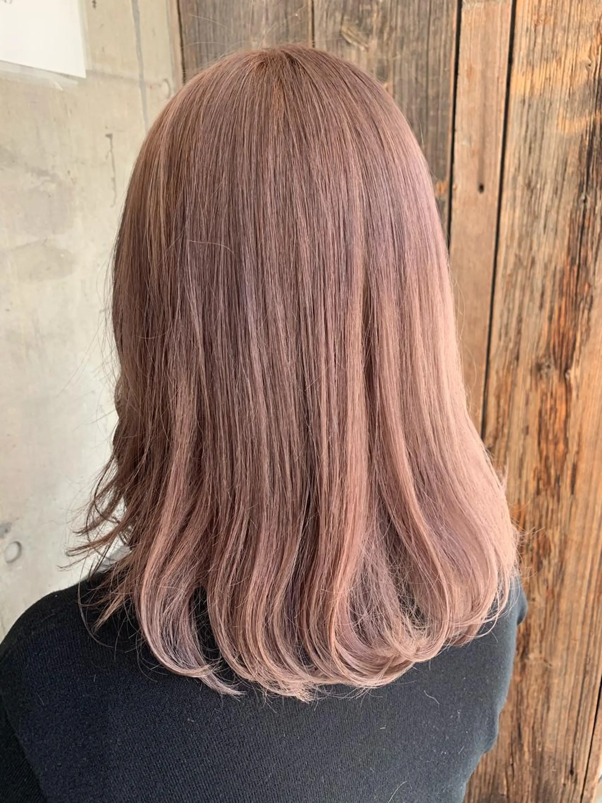 セミロング カラー 平野 優奈のヘアスタイル