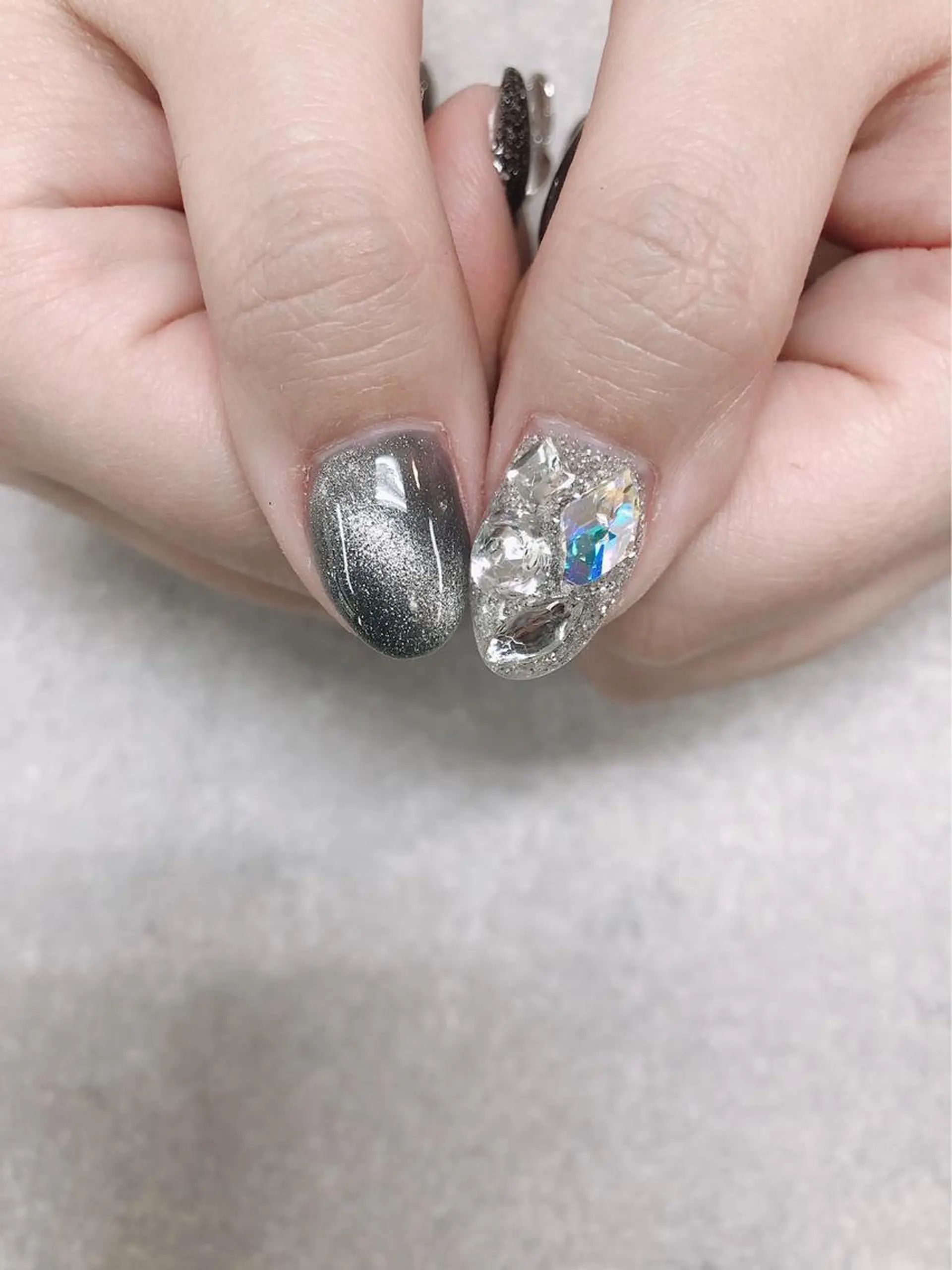 ネイル マグネットネイル ストーンネイル FASTNAIL PLUS 新宿店のネイルデザイン