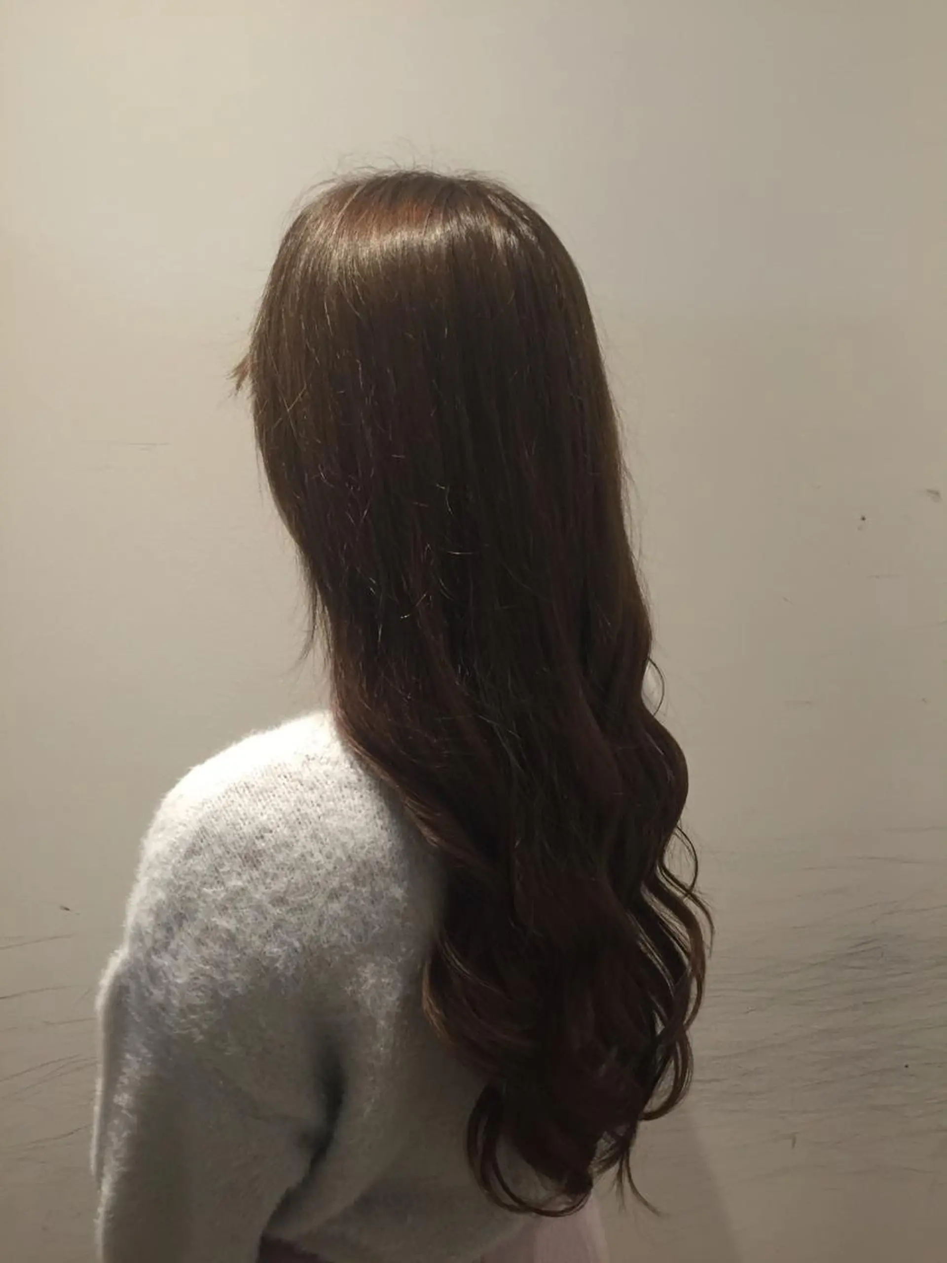 ロング カラー パーマ ヘアアレンジ 小顔カット✨ 透明感カラーのヘアスタイル